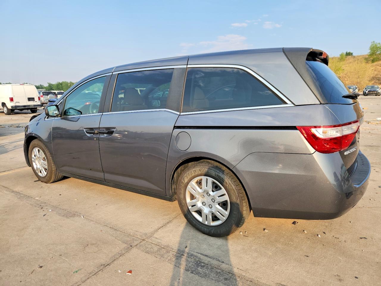 2012 Honda Odyssey Lx Gray vin: 5FNRL5H29CB128549