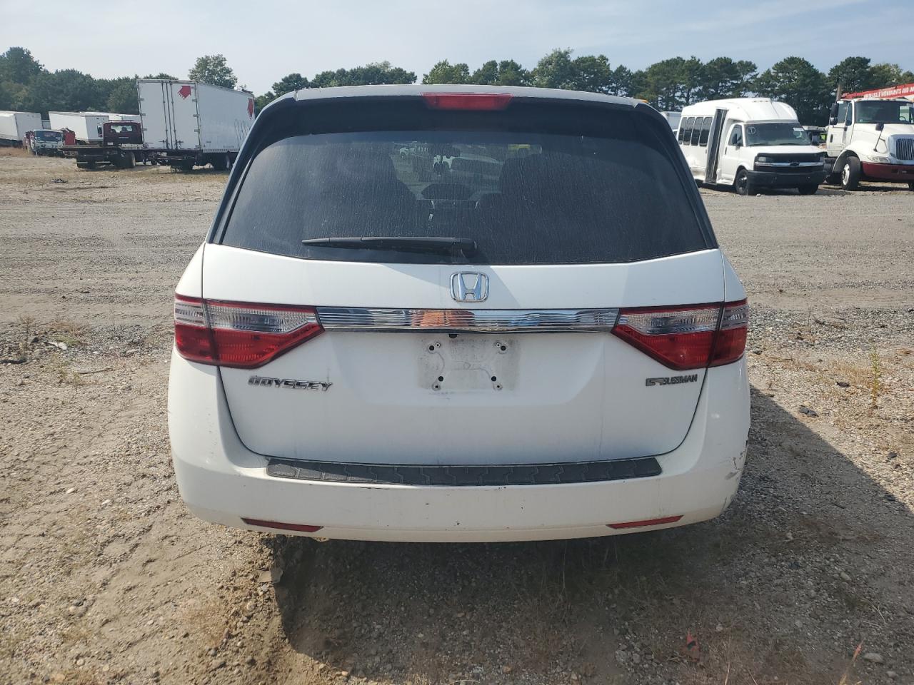 2013 Honda Odyssey Lx White vin: 5FNRL5H29DB007408