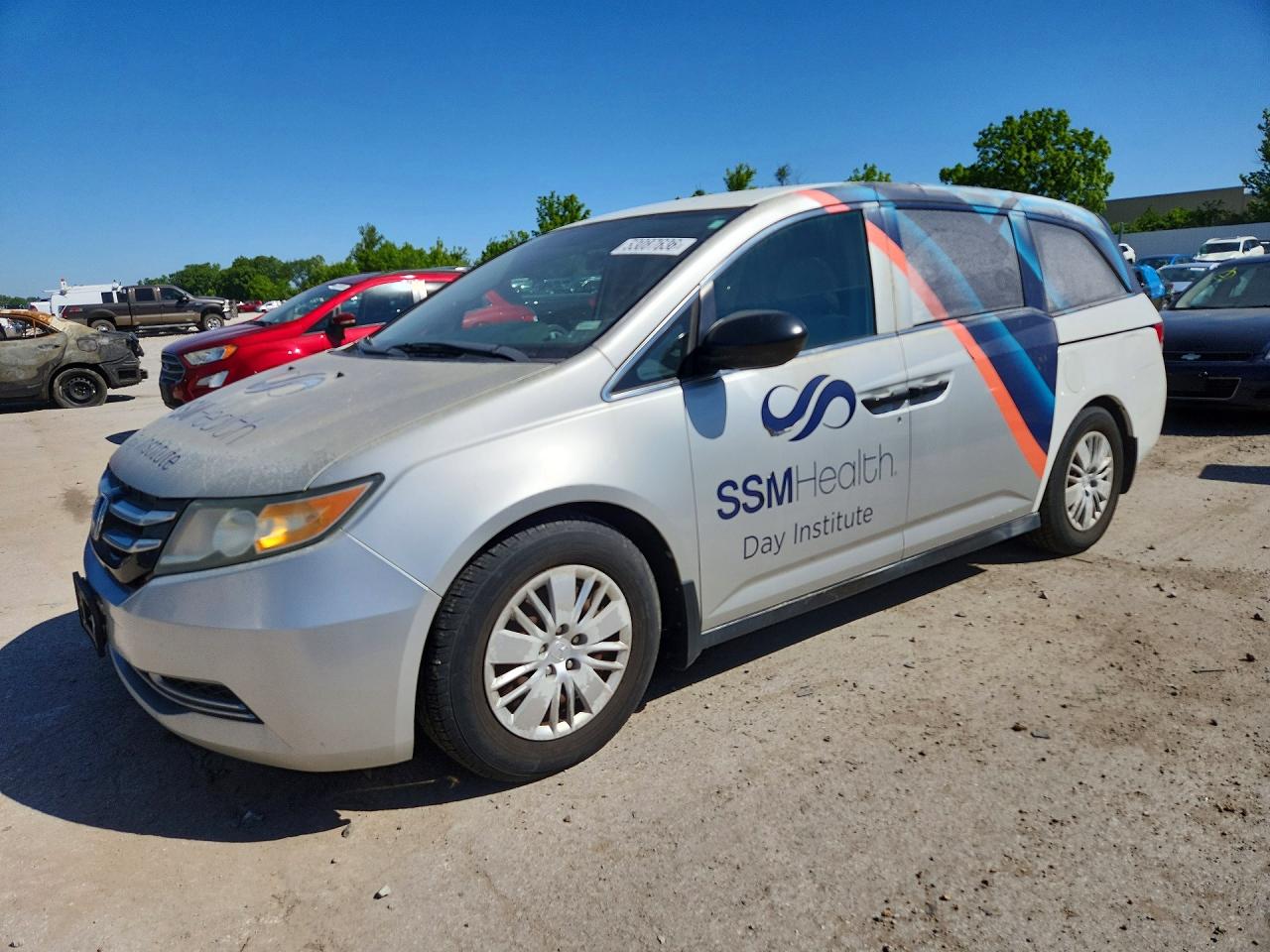 2014 Honda Odyssey Lx Silver vin: 5FNRL5H29EB040362
