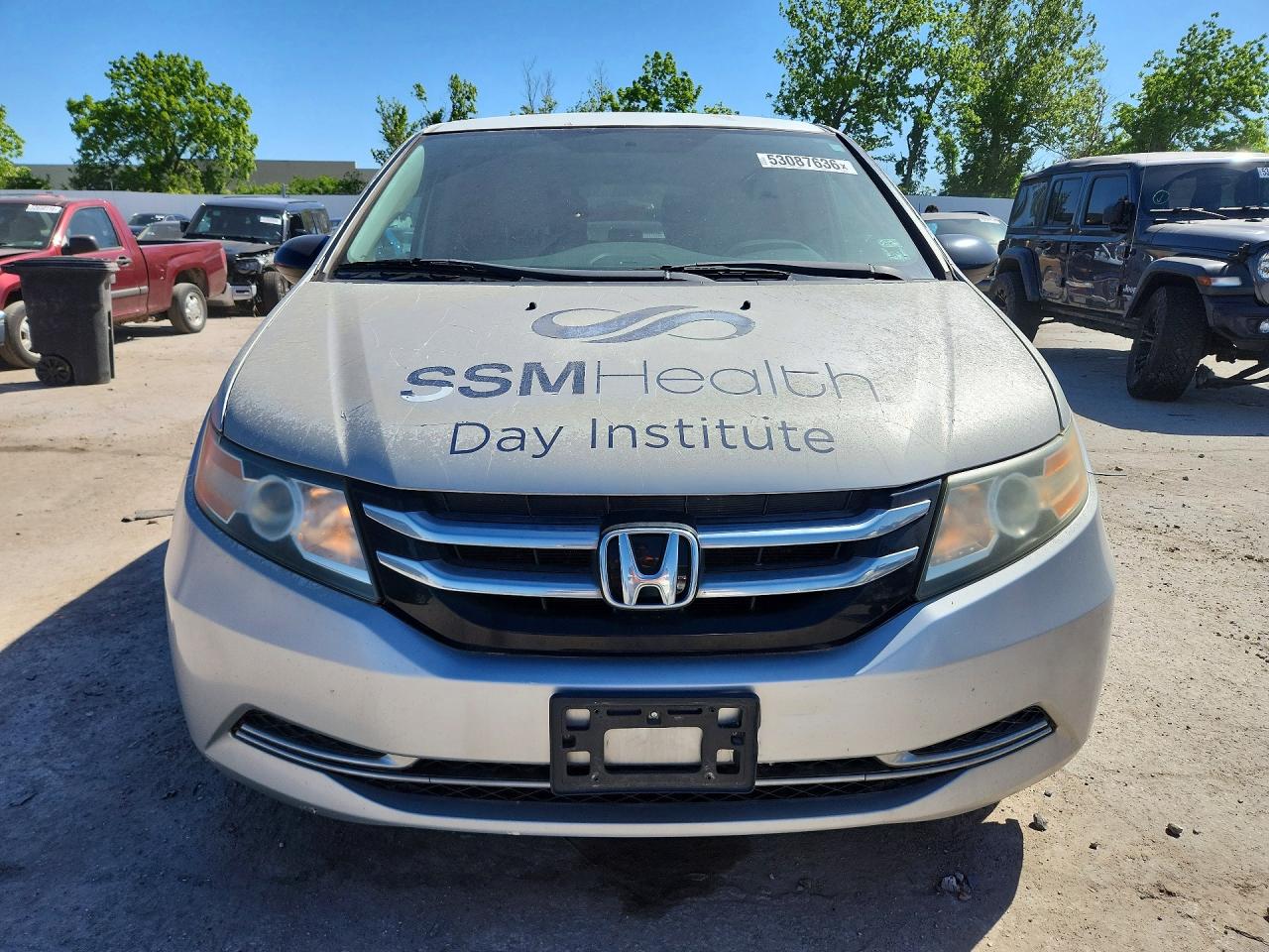 2014 Honda Odyssey Lx Silver vin: 5FNRL5H29EB040362