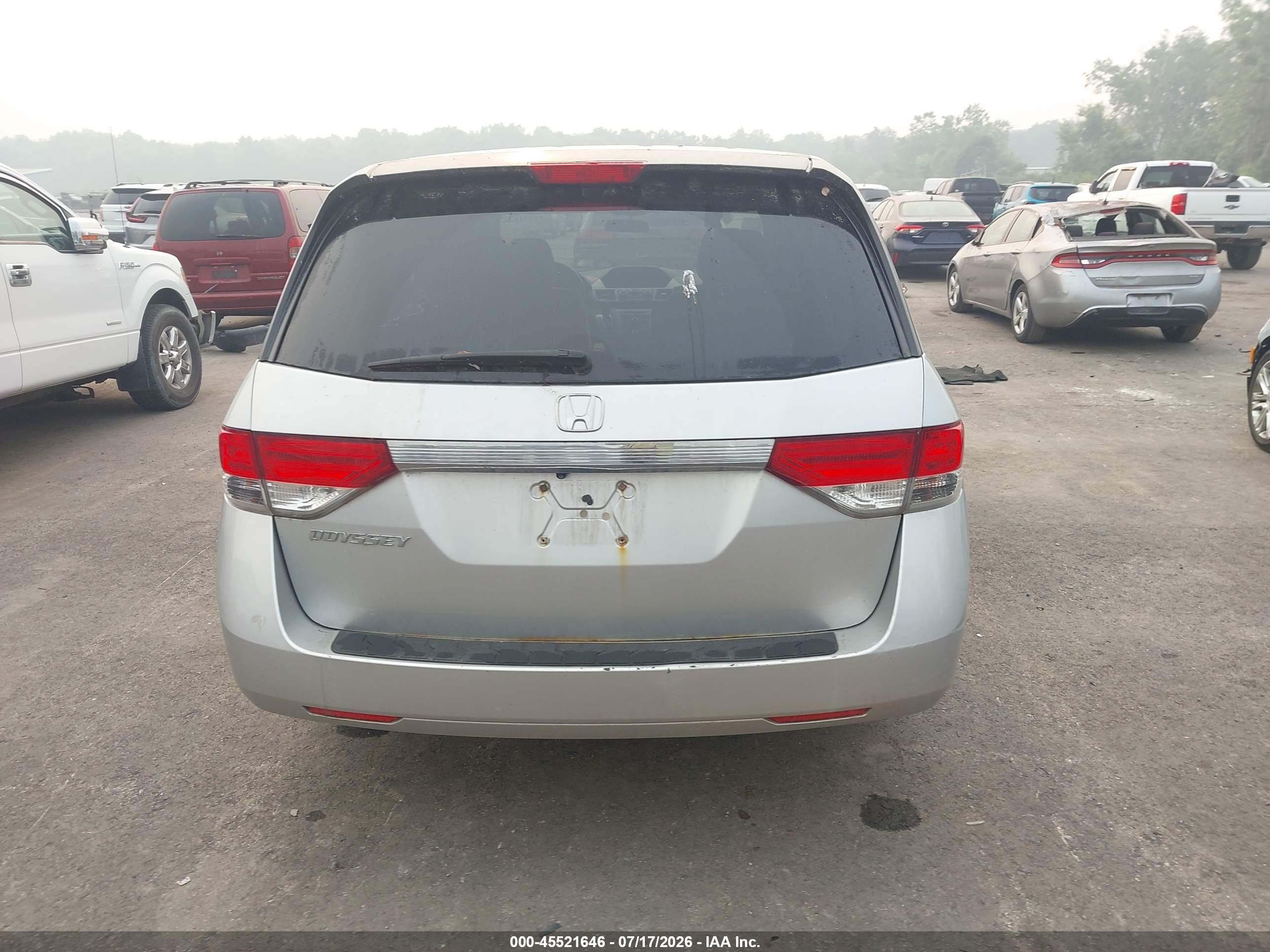 2014 Honda Odyssey Lx Silver vin: 5FNRL5H29EB056951