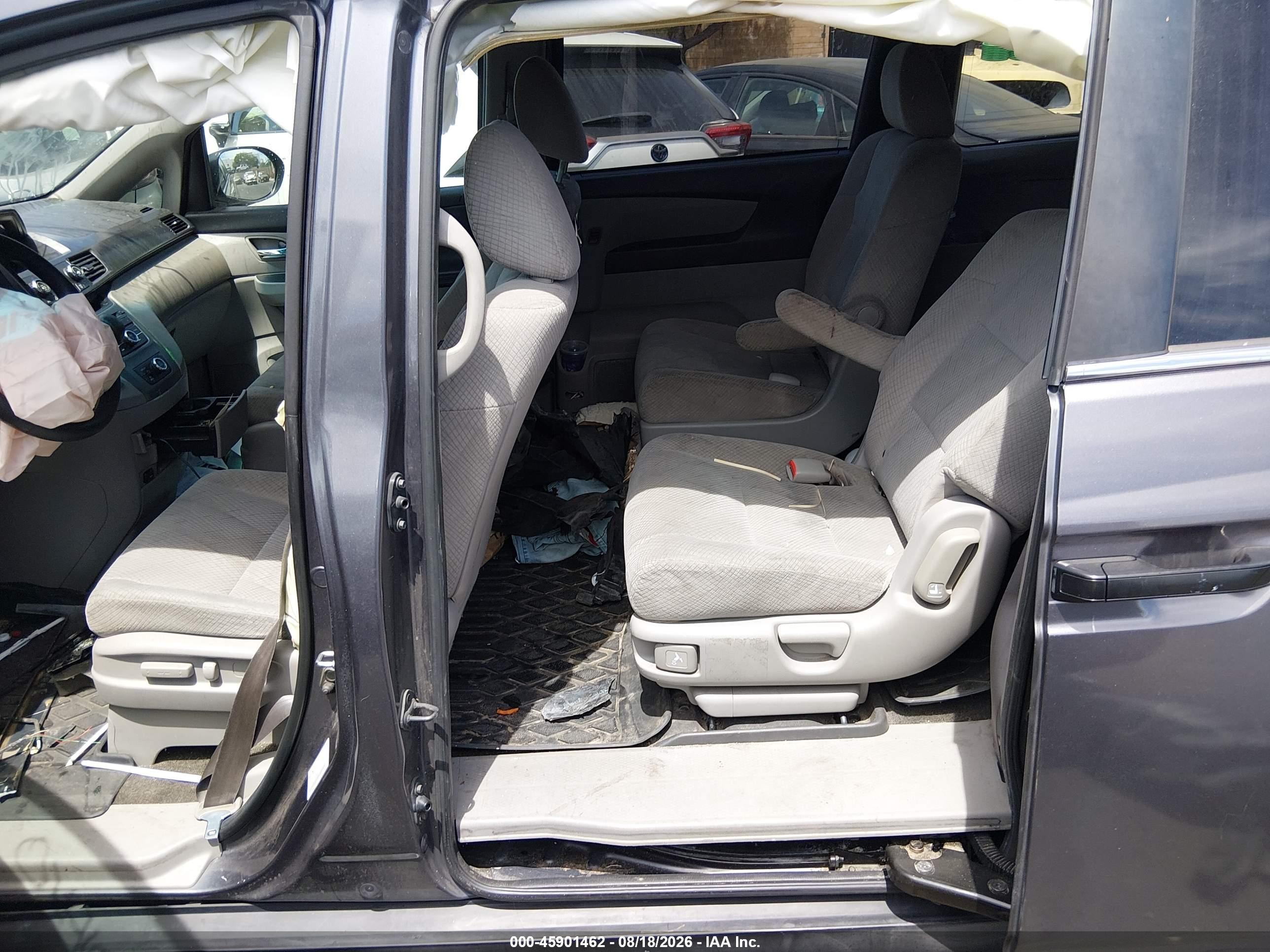 2014 Honda Odyssey Lx Gray vin: 5FNRL5H29EB065519