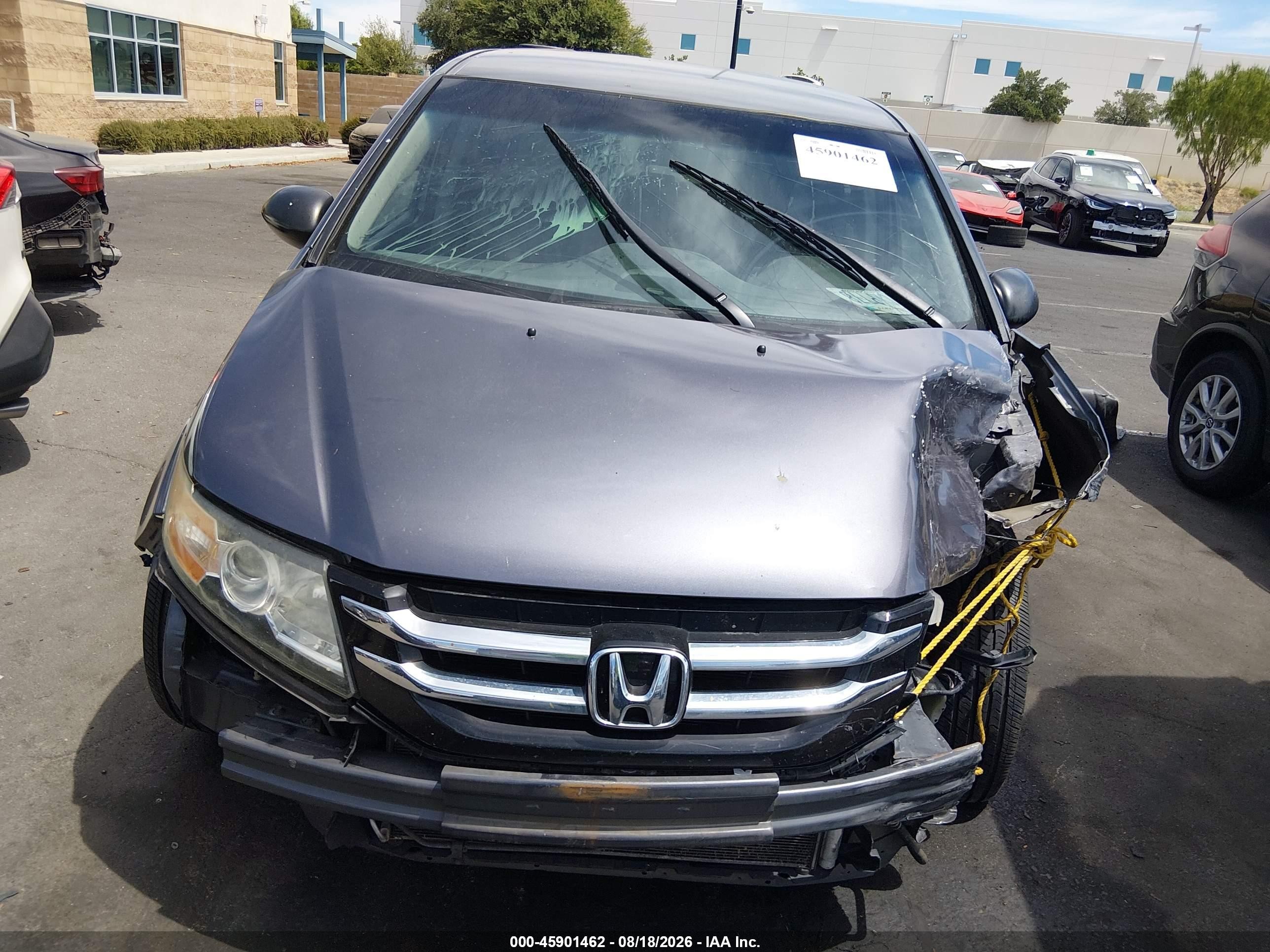 2014 Honda Odyssey Lx Gray vin: 5FNRL5H29EB065519