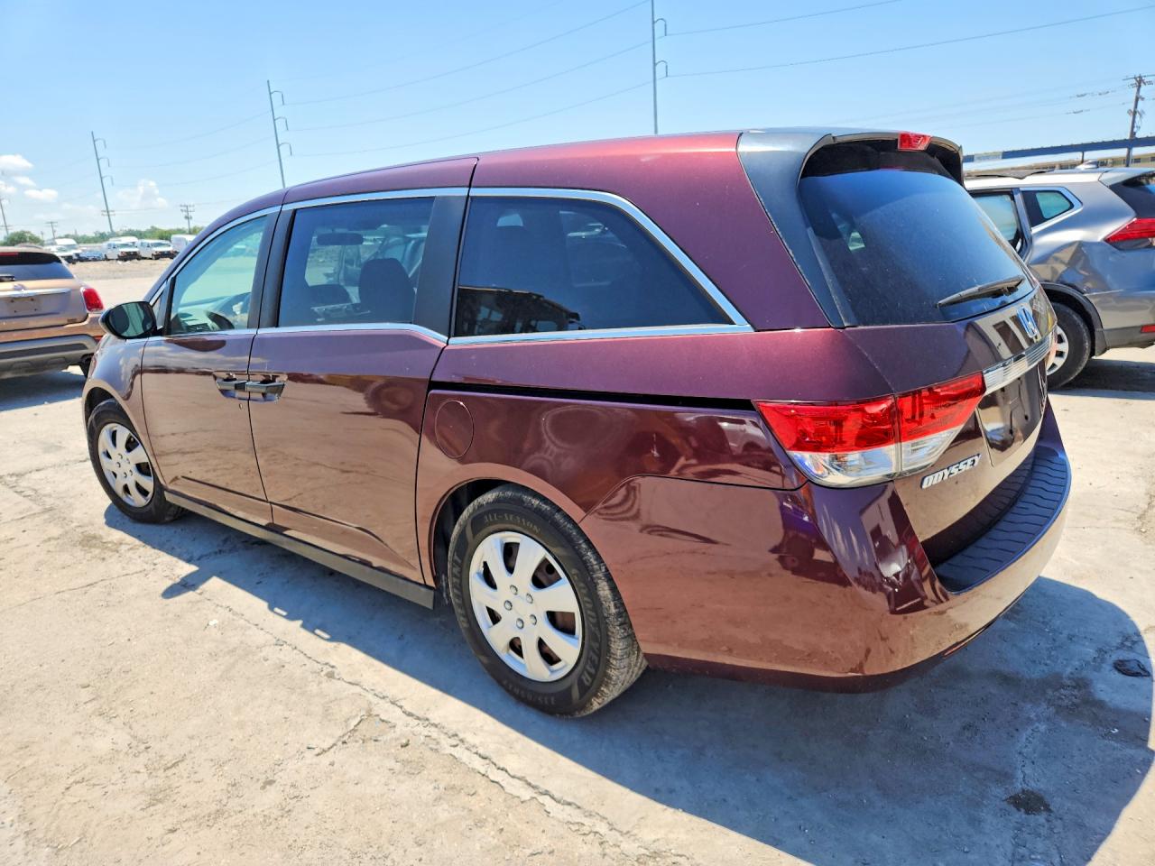 2014 Honda Odyssey Lx Бордовый vin: 5FNRL5H29EB088976