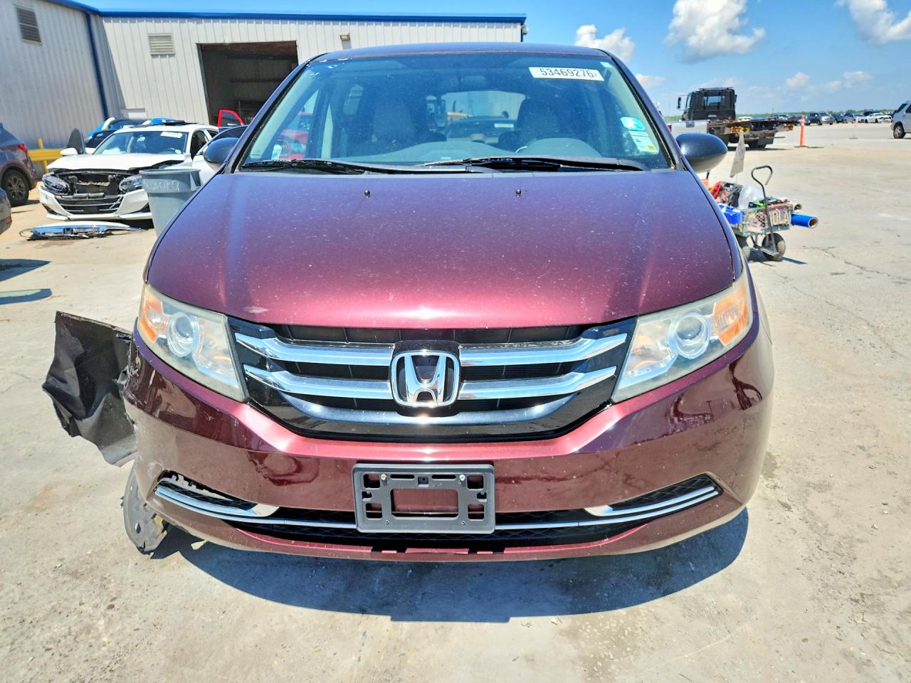 2014 Honda Odyssey Lx Бордовый vin: 5FNRL5H29EB088976