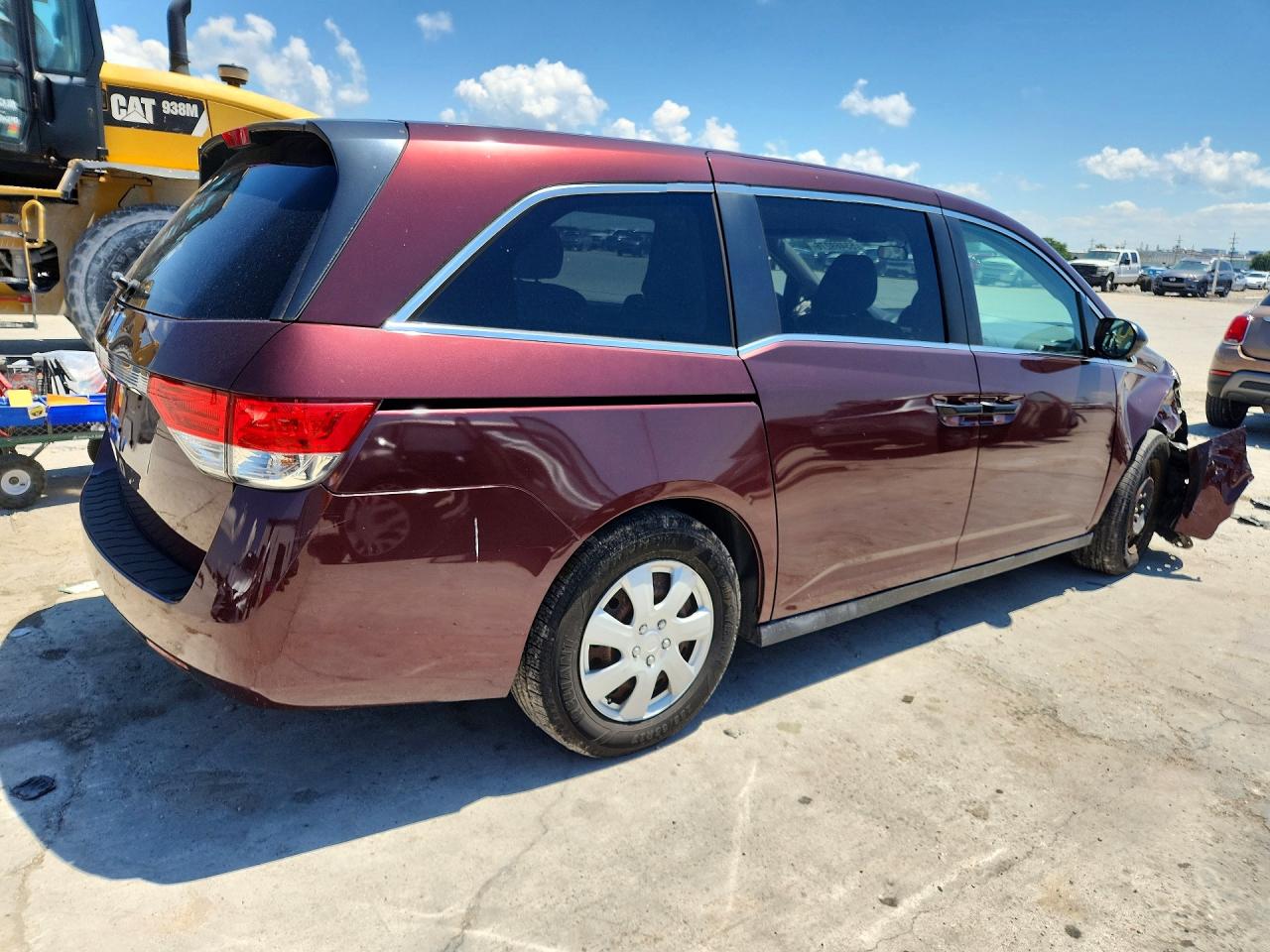 2014 Honda Odyssey Lx Бордовый vin: 5FNRL5H29EB088976
