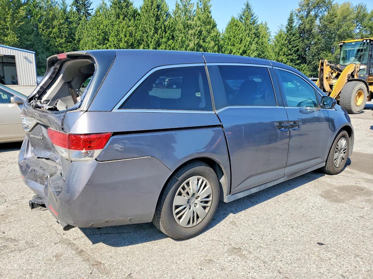 2014 Honda Odyssey Lx Gray vin: 5FNRL5H29EB112659