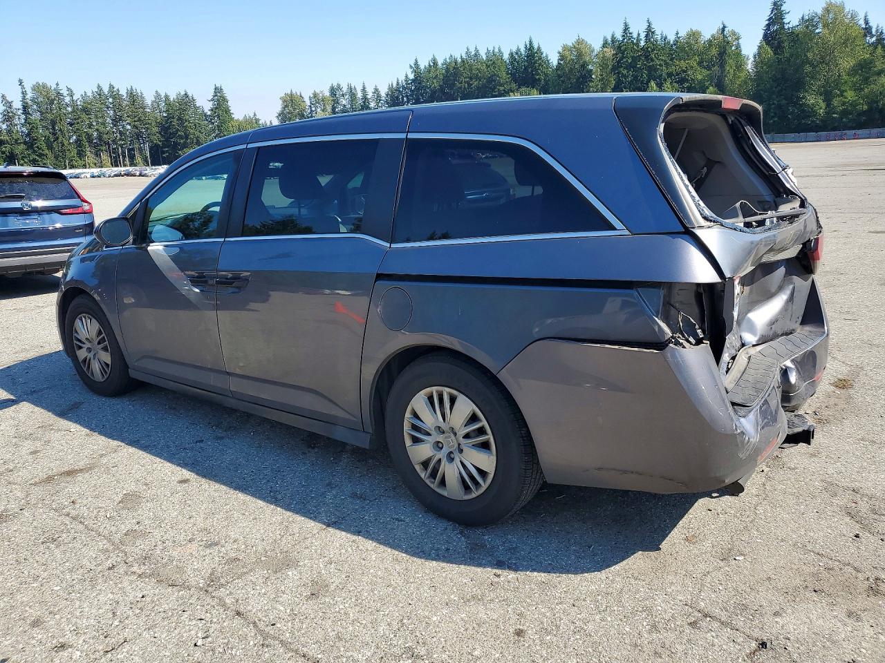 2014 Honda Odyssey Lx Gray vin: 5FNRL5H29EB112659