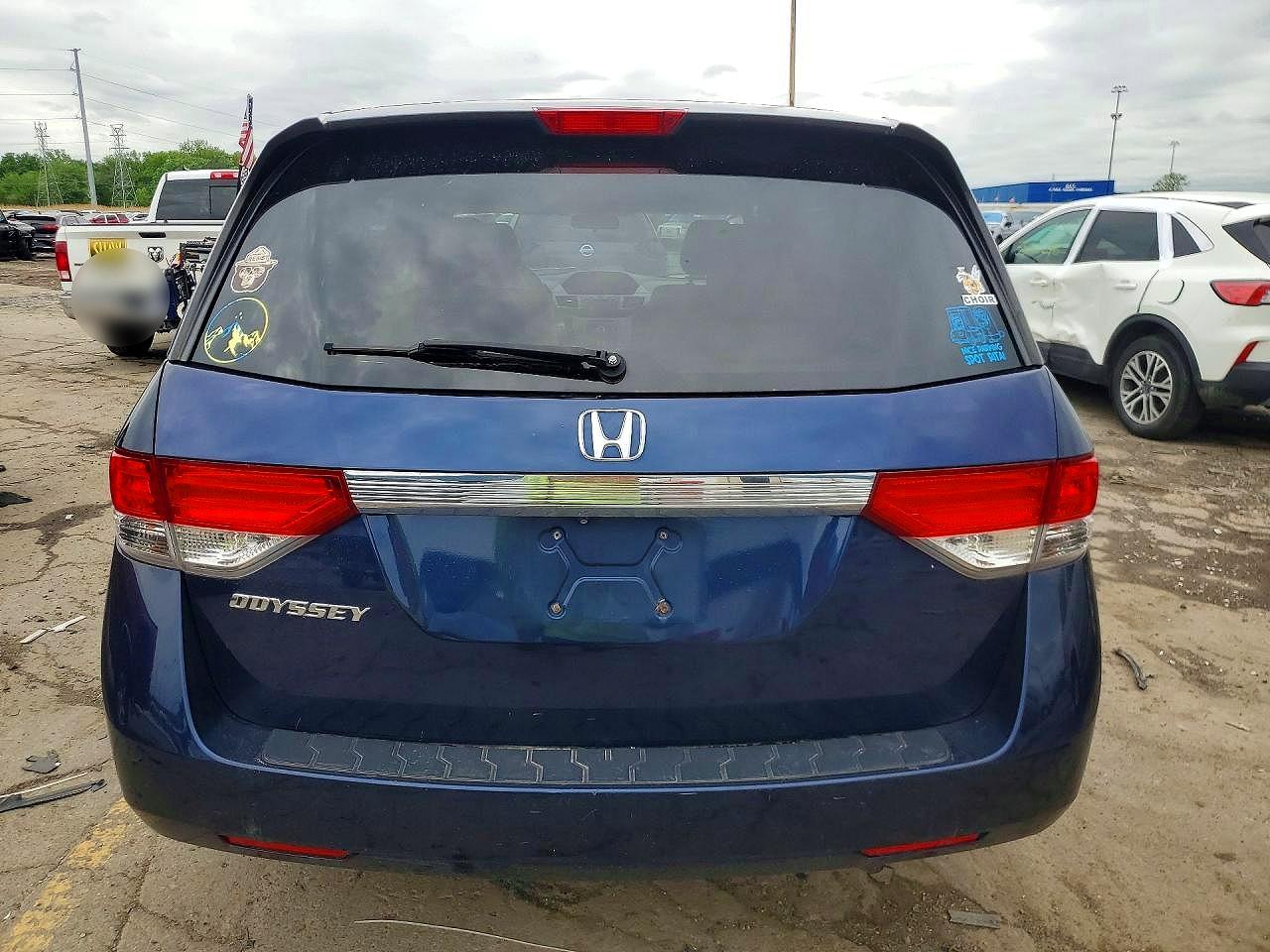 2015 Honda Odyssey Lx Blue vin: 5FNRL5H29FB034482