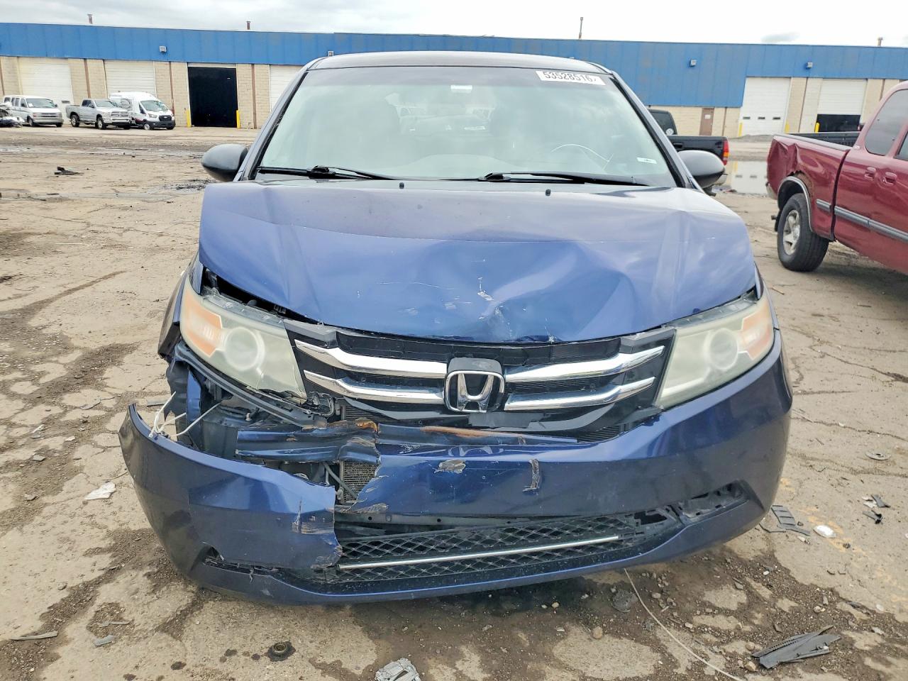 2015 Honda Odyssey Lx Blue vin: 5FNRL5H29FB034482