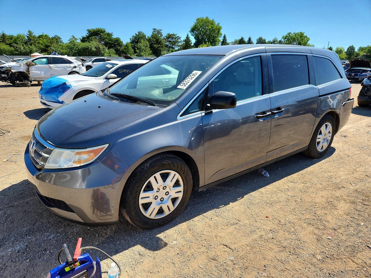 2011 Honda Odyssey Lx Серый vin: 5FNRL5H2XBB024845
