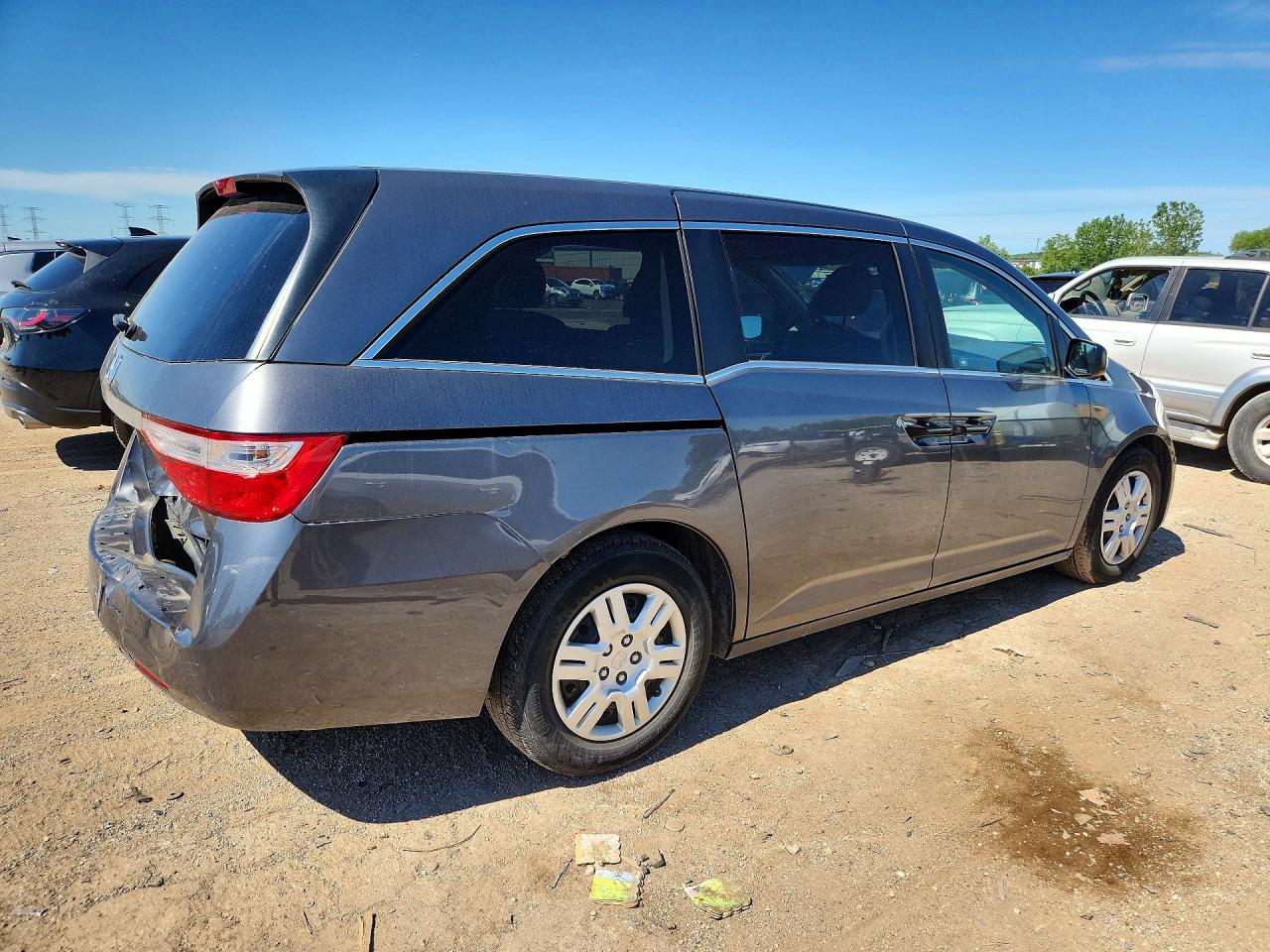 2011 Honda Odyssey Lx Серый vin: 5FNRL5H2XBB024845