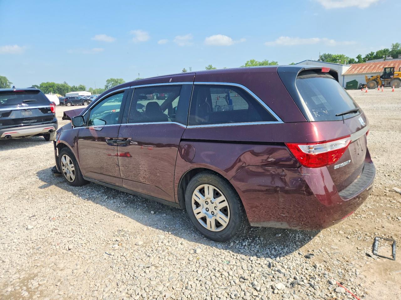 2011 Honda Odyssey Lx Burgundy vin: 5FNRL5H2XBB035697