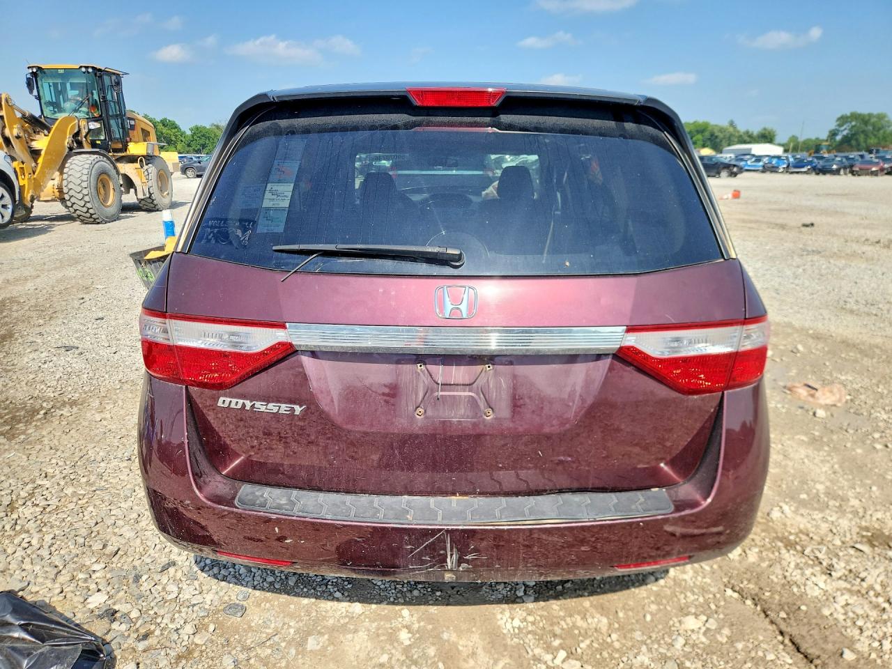 2011 Honda Odyssey Lx Burgundy vin: 5FNRL5H2XBB035697