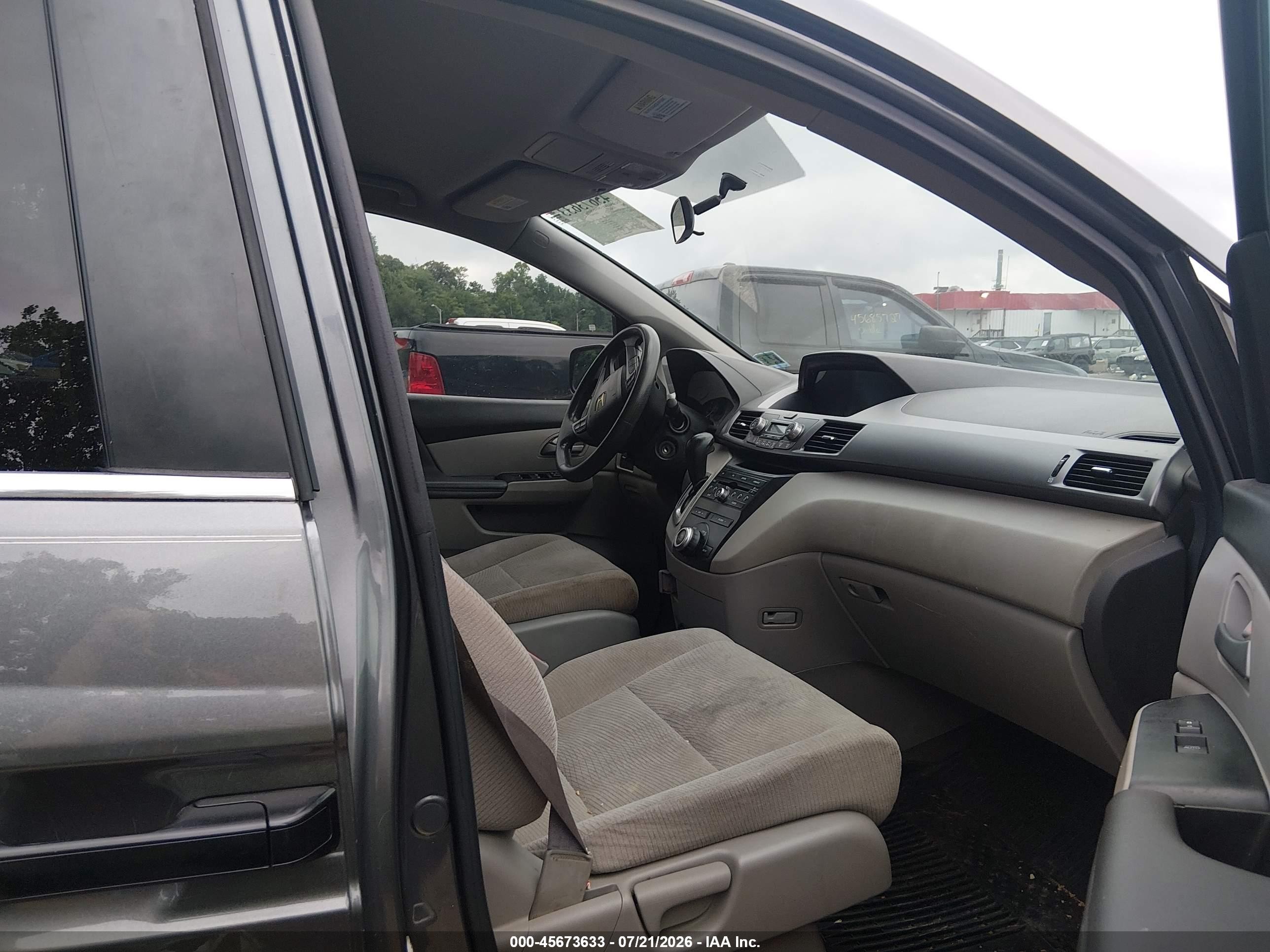 2013 Honda Odyssey Lx Gray vin: 5FNRL5H2XDB064202