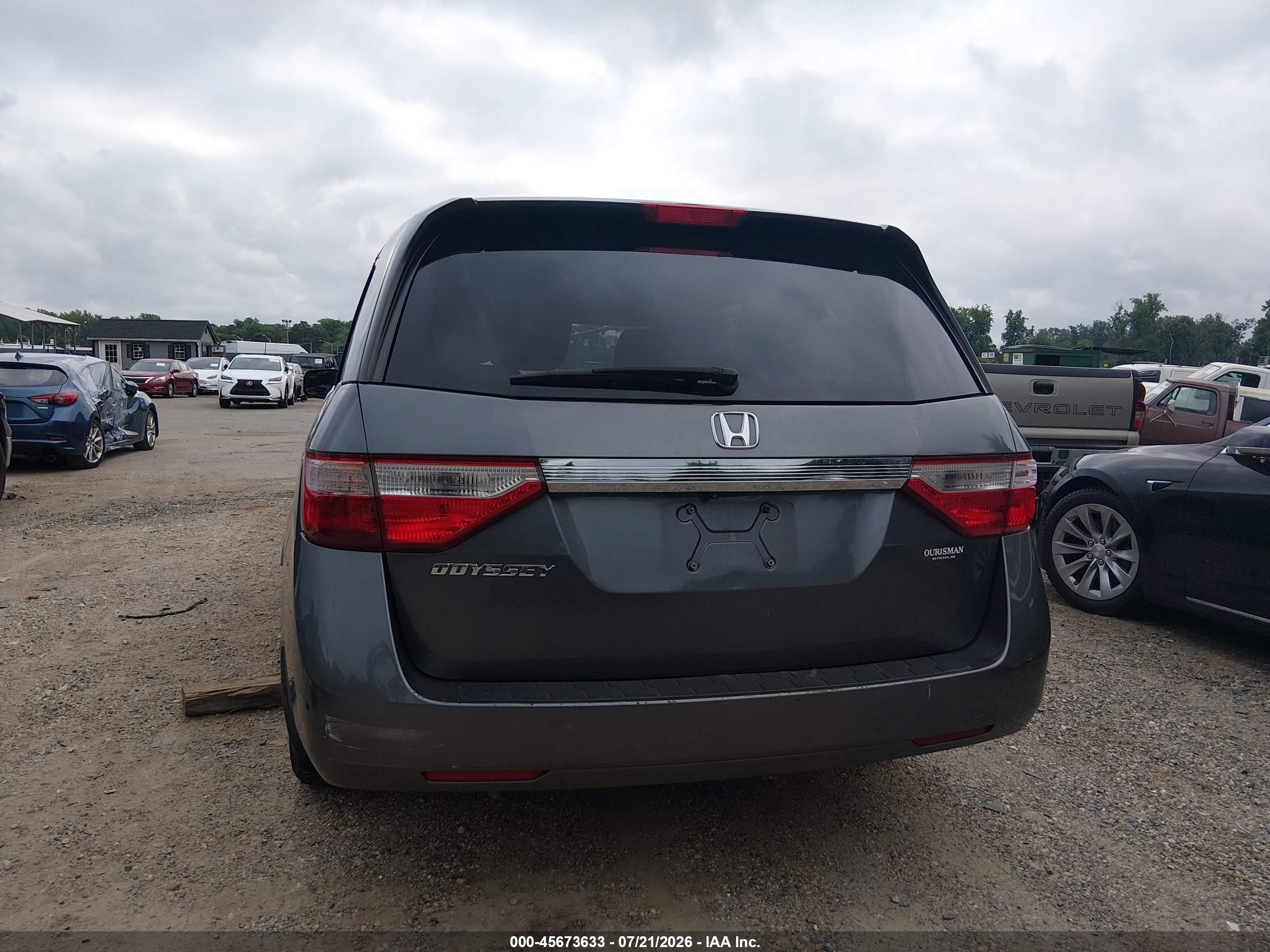 2013 Honda Odyssey Lx Gray vin: 5FNRL5H2XDB064202