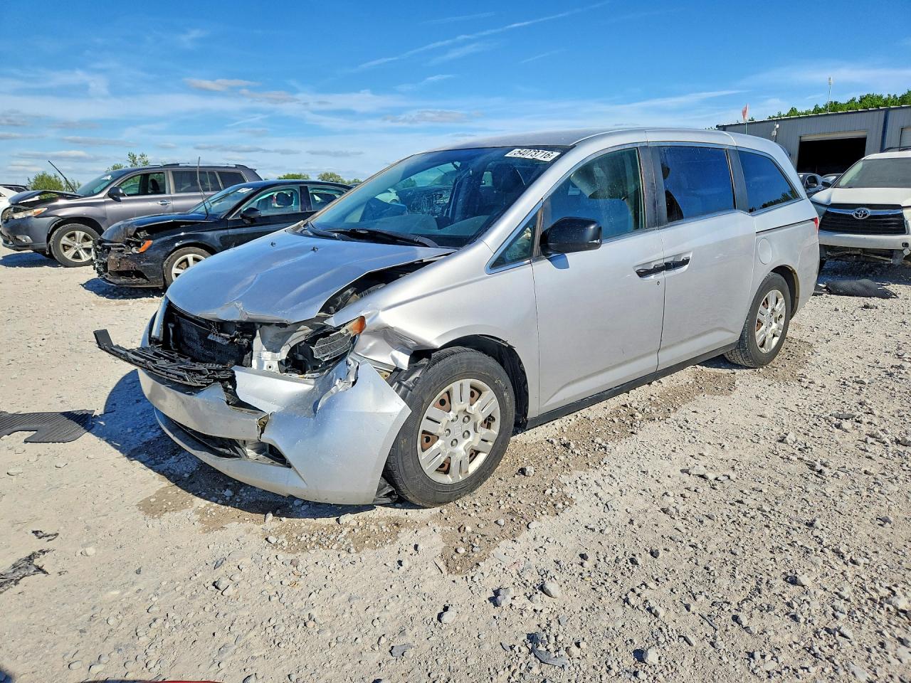 2013 Honda Odyssey Lx Серебряный vin: 5FNRL5H2XDB091917