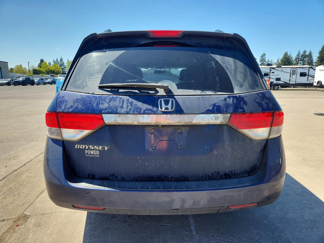 2014 Honda Odyssey Lx Blue vin: 5FNRL5H2XEB015700