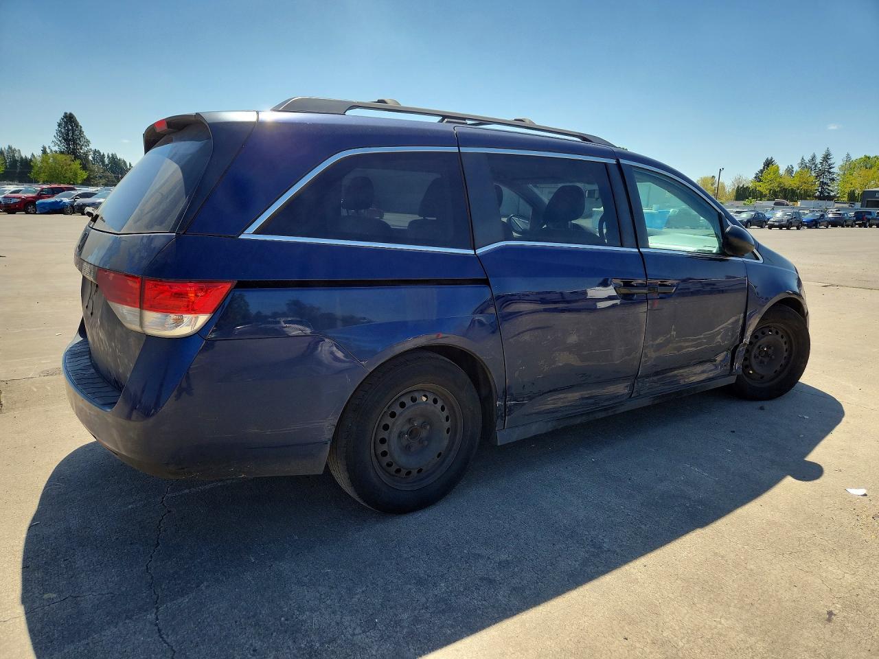 2014 Honda Odyssey Lx Blue vin: 5FNRL5H2XEB015700