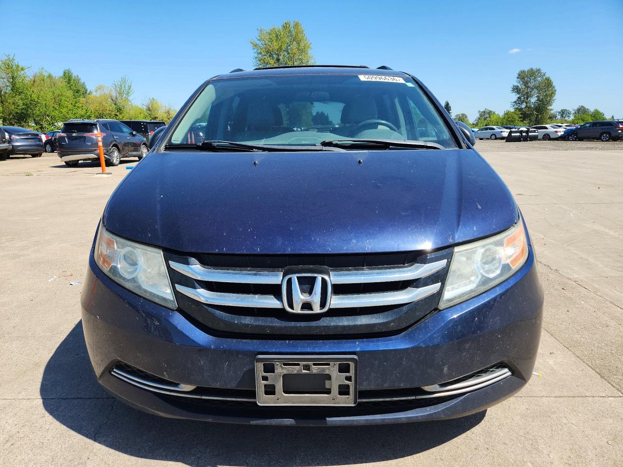 2014 Honda Odyssey Lx Blue vin: 5FNRL5H2XEB015700