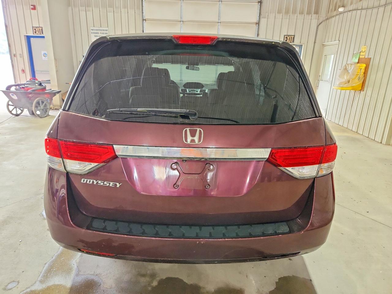 2014 Honda Odyssey Lx Maroon vin: 5FNRL5H2XEB059843