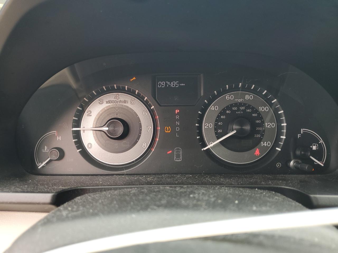 2014 Honda Odyssey Lx Maroon vin: 5FNRL5H2XEB059843 Damage: Warning Light - Wrench, On, Unacceptable