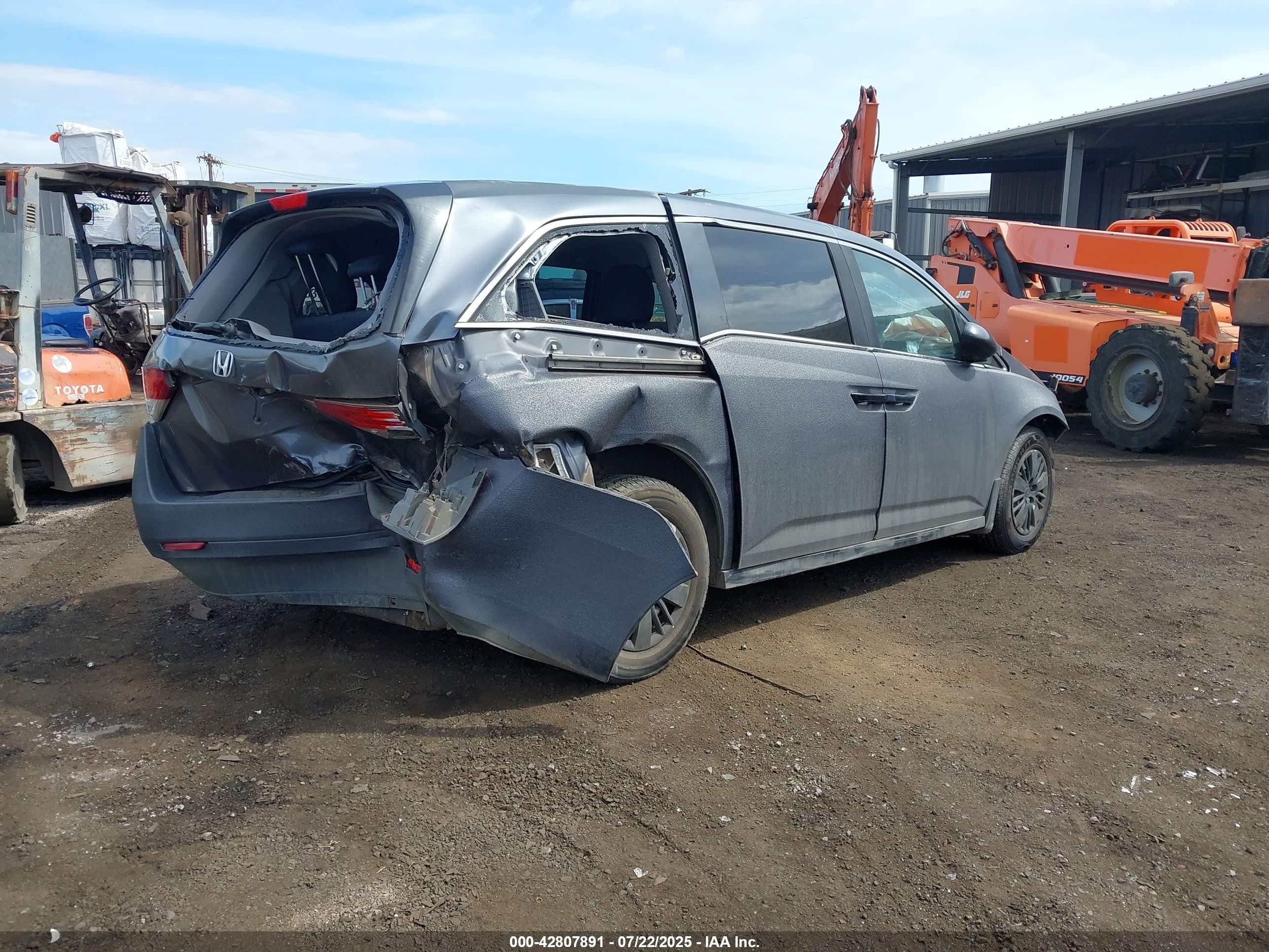 2014 Honda Odyssey Lx Черный vin: 5FNRL5H2XEB070731