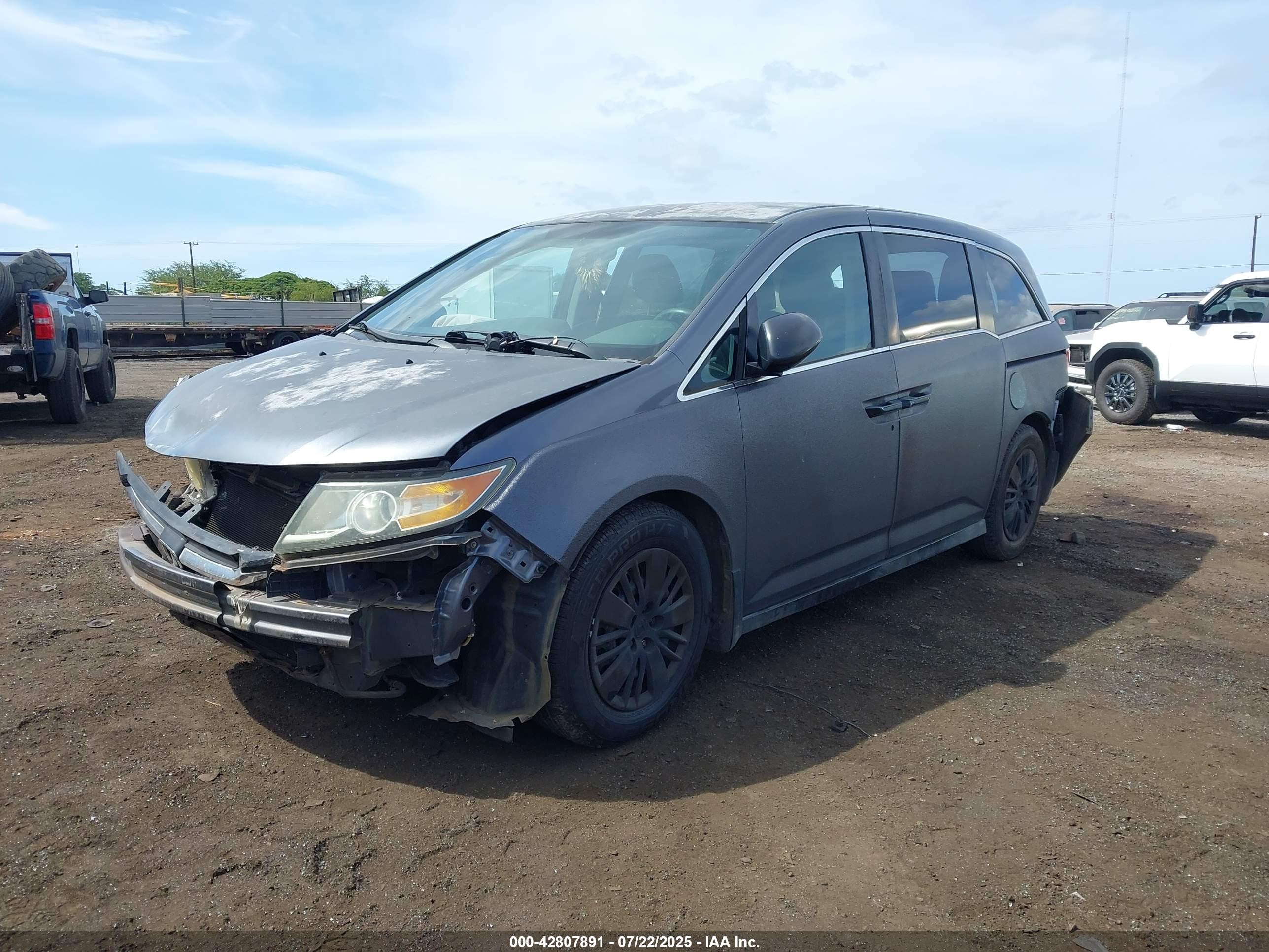 2014 Honda Odyssey Lx Черный vin: 5FNRL5H2XEB070731