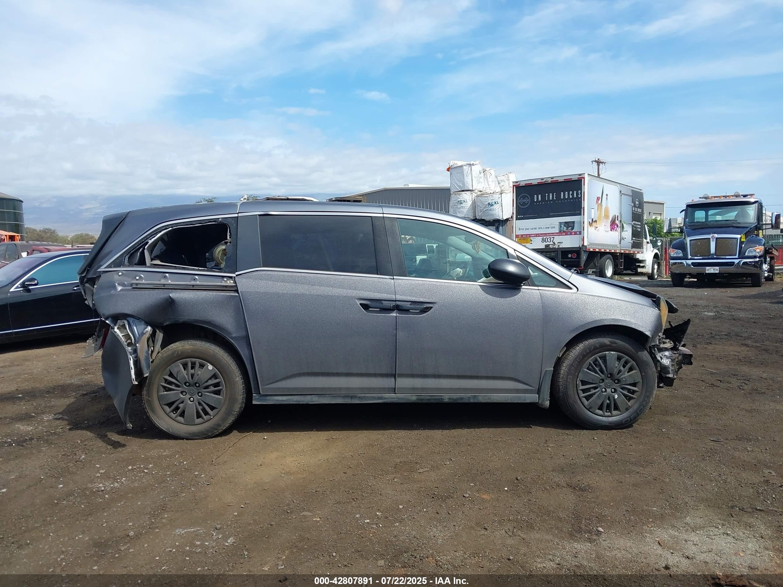 2014 Honda Odyssey Lx Черный vin: 5FNRL5H2XEB070731