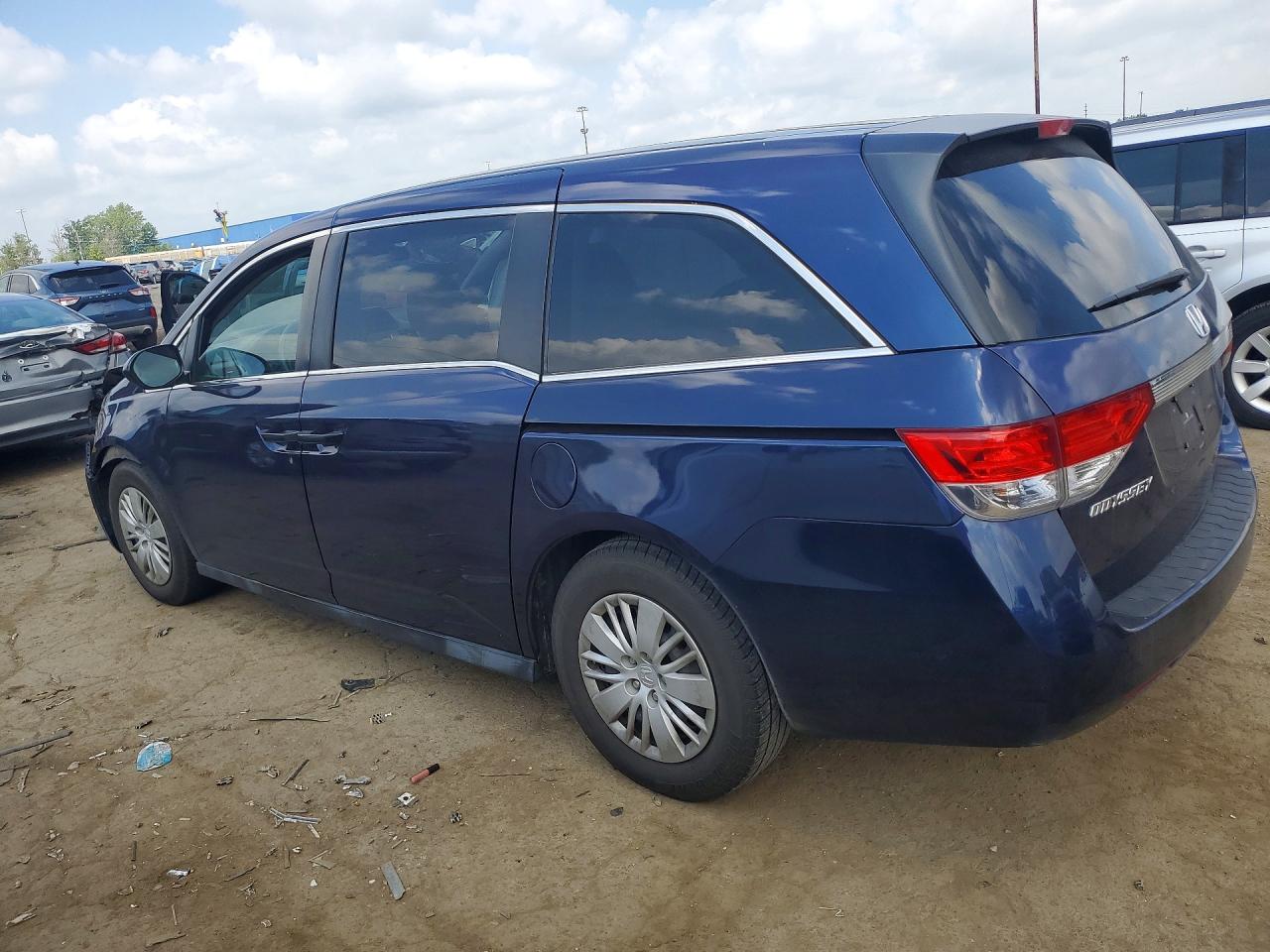 2015 Honda Odyssey Lx Blue vin: 5FNRL5H2XFB020820