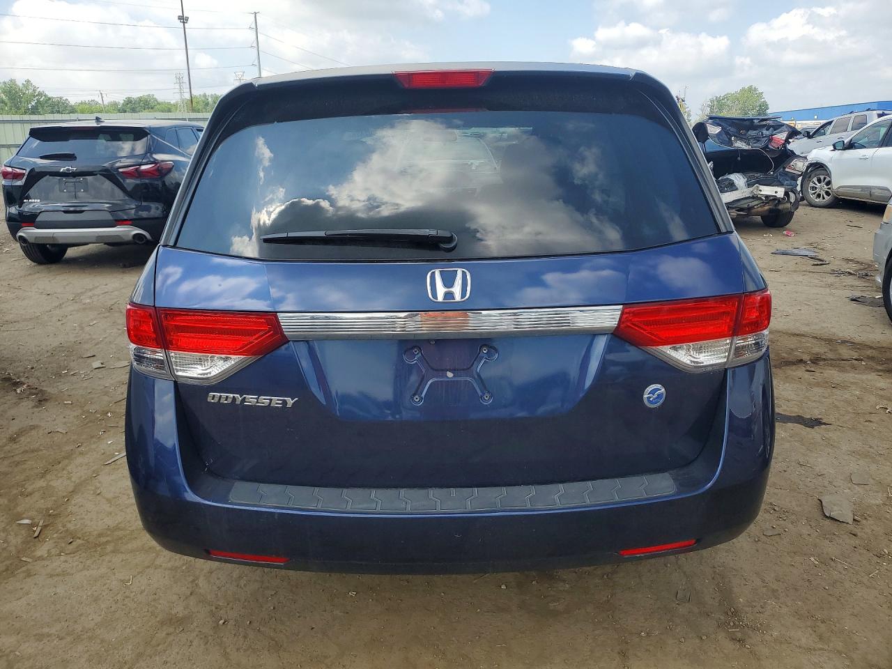 2015 Honda Odyssey Lx Blue vin: 5FNRL5H2XFB020820