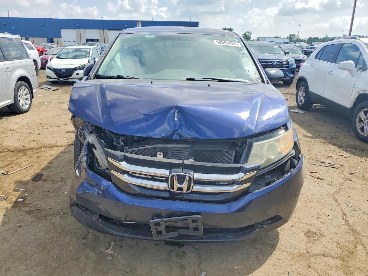 2015 Honda Odyssey Lx Blue vin: 5FNRL5H2XFB020820