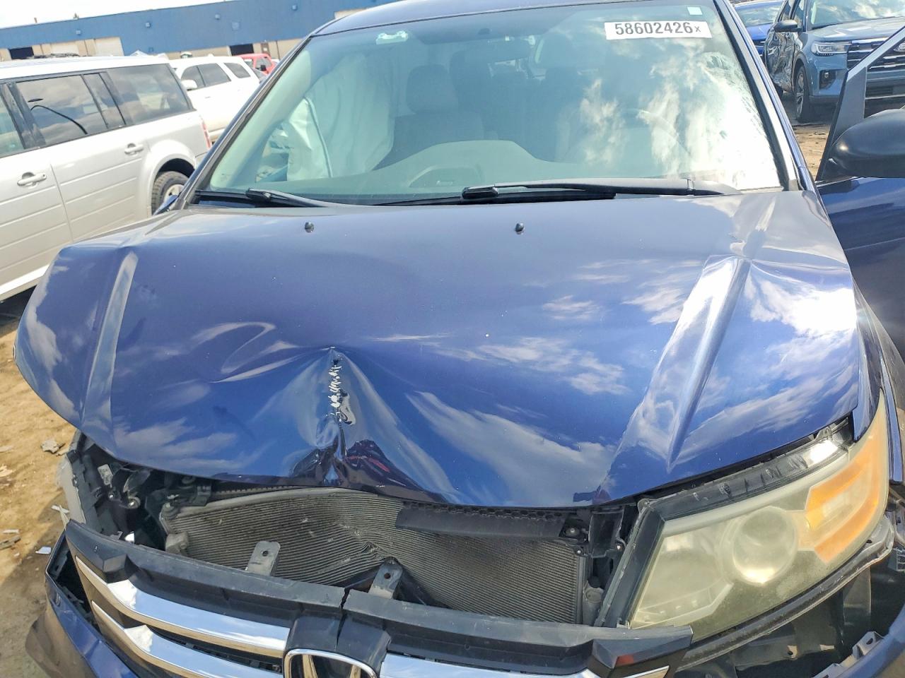 2015 Honda Odyssey Lx Blue vin: 5FNRL5H2XFB020820