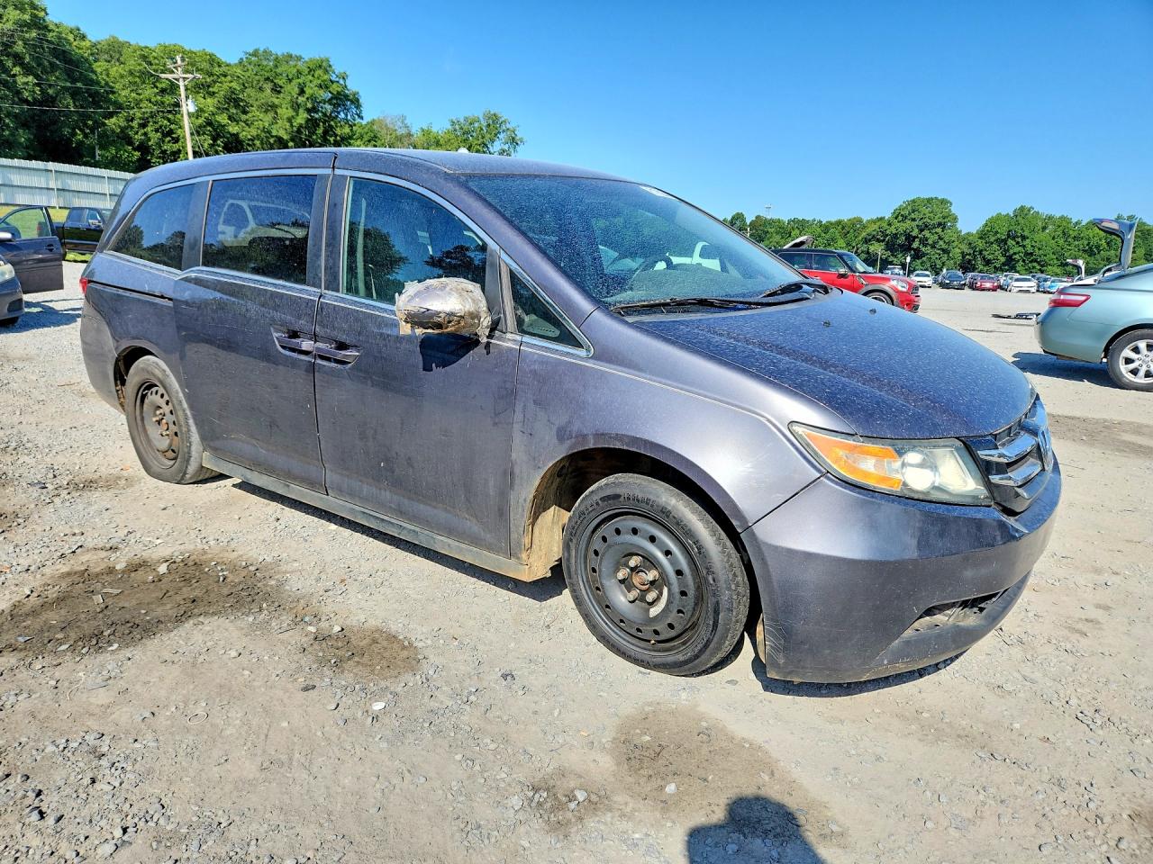 2015 Honda Odyssey Lx Gray vin: 5FNRL5H2XFB119038