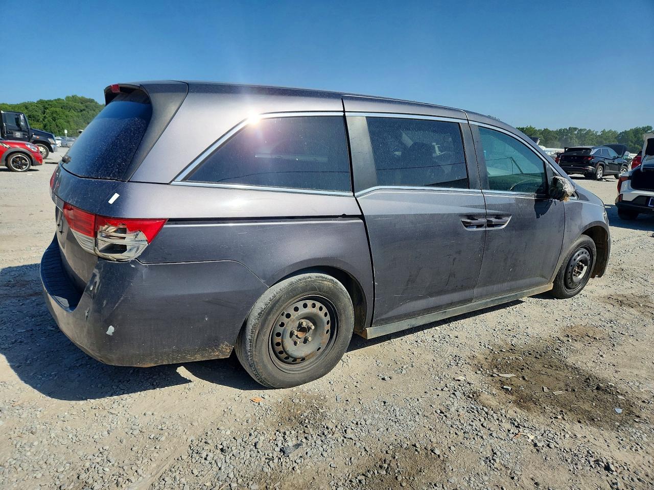 2015 Honda Odyssey Lx Gray vin: 5FNRL5H2XFB119038