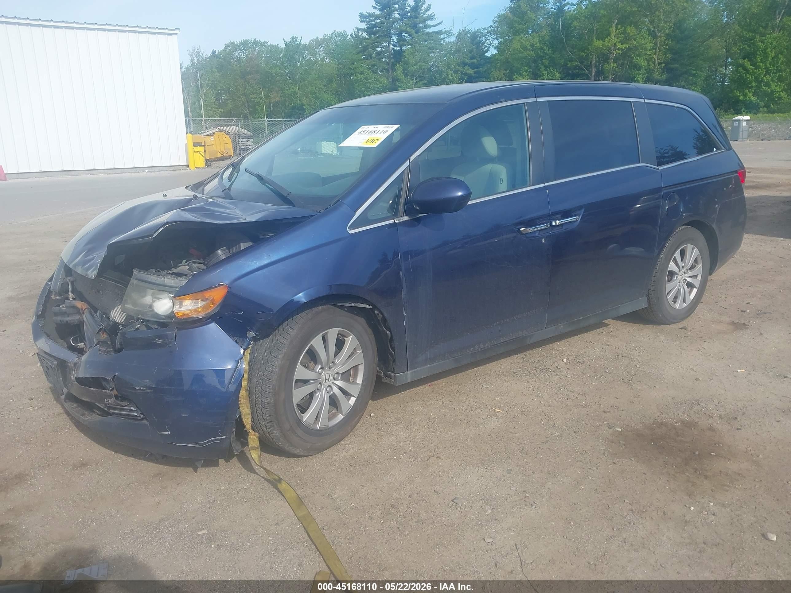 2017 Honda Odyssey Se Dark Blue vin: 5FNRL5H32HB025375