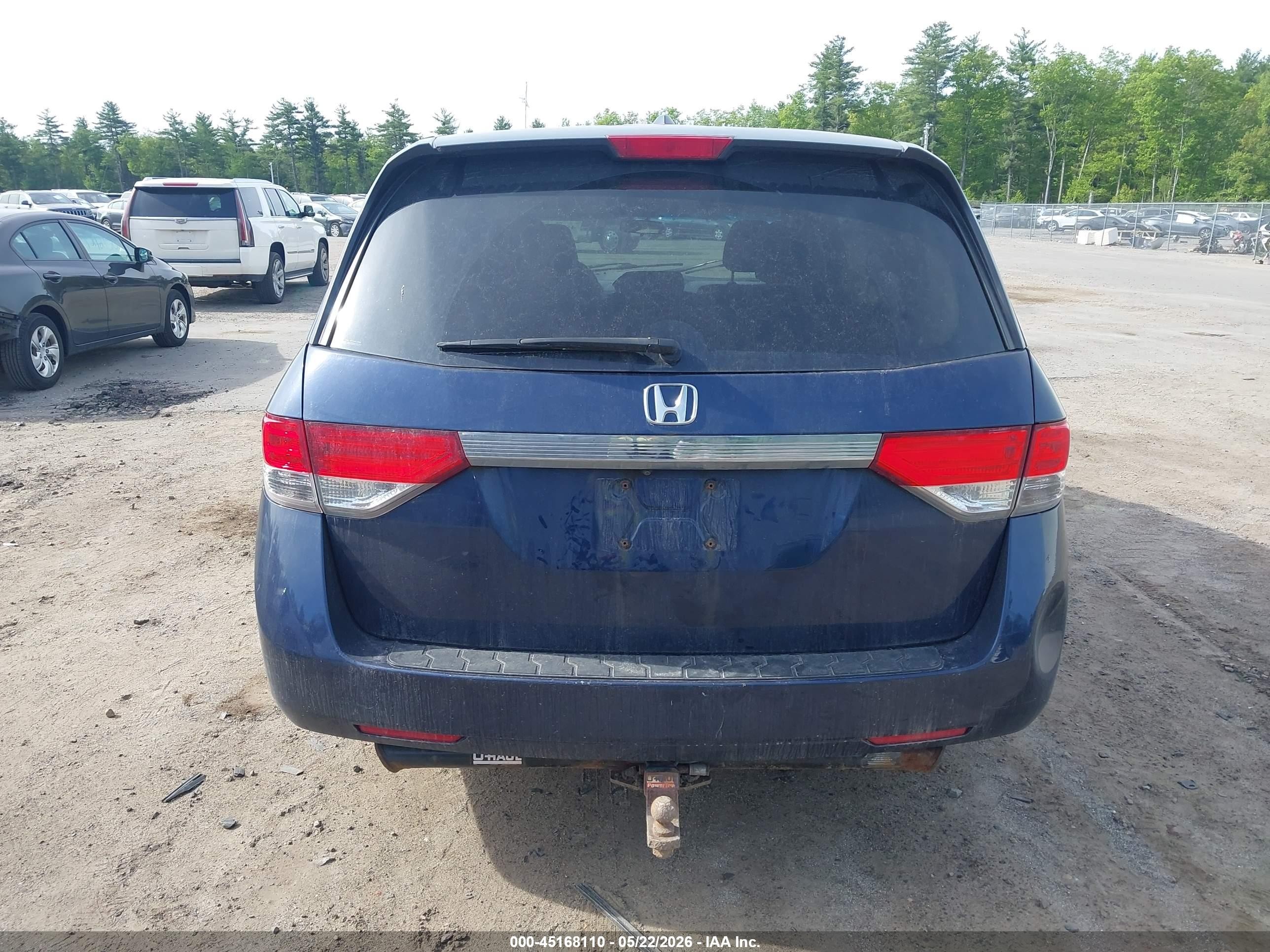 2017 Honda Odyssey Se Dark Blue vin: 5FNRL5H32HB025375