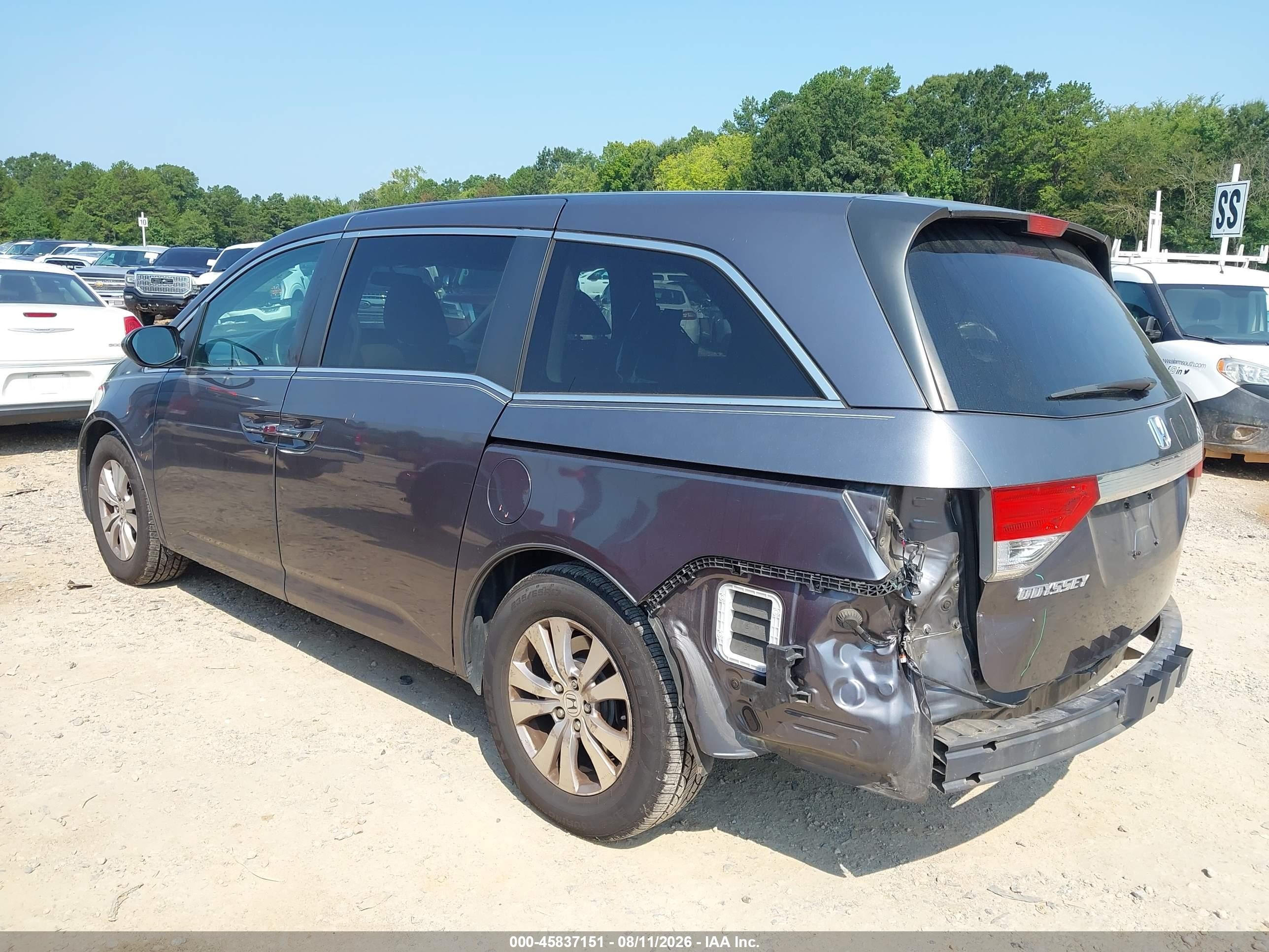 2016 Honda Odyssey Se Gray vin: 5FNRL5H33GB018286