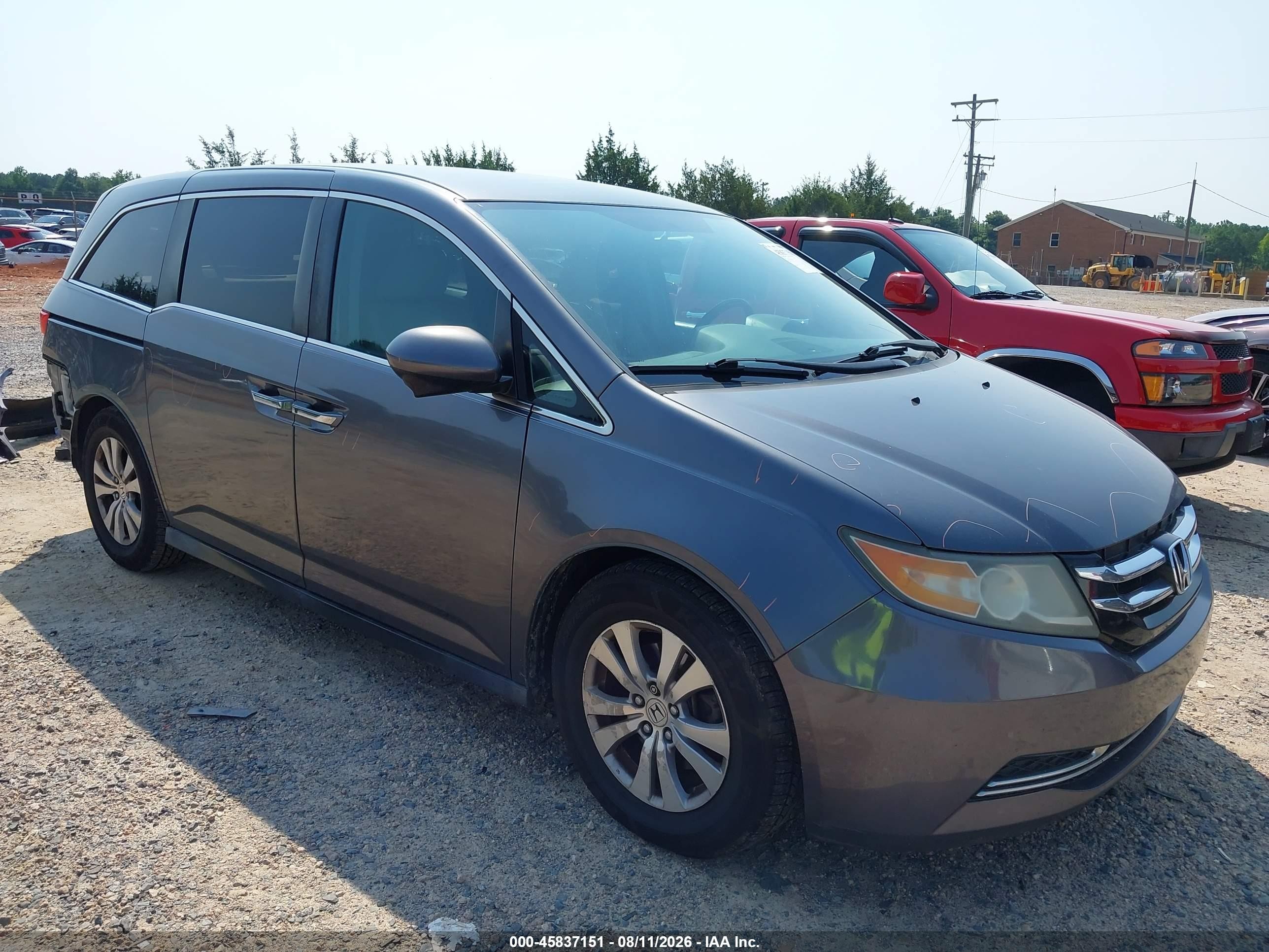 2016 Honda Odyssey Se Gray vin: 5FNRL5H33GB018286