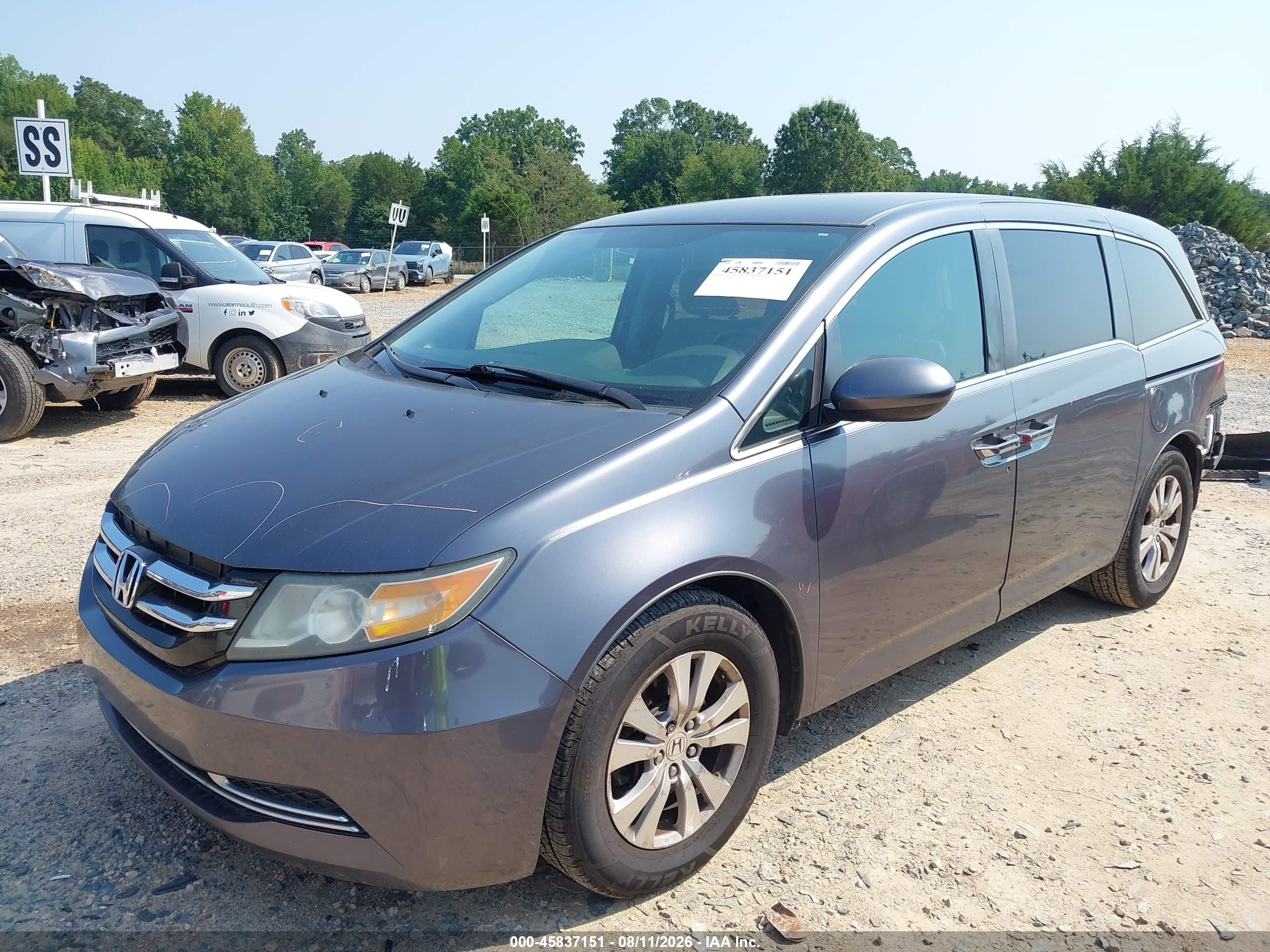 2016 Honda Odyssey Se Gray vin: 5FNRL5H33GB018286