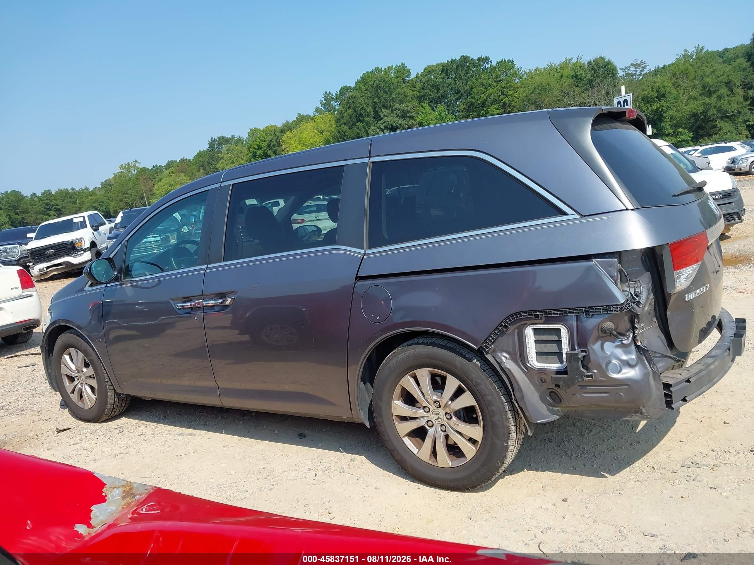 2016 Honda Odyssey Se Gray vin: 5FNRL5H33GB018286
