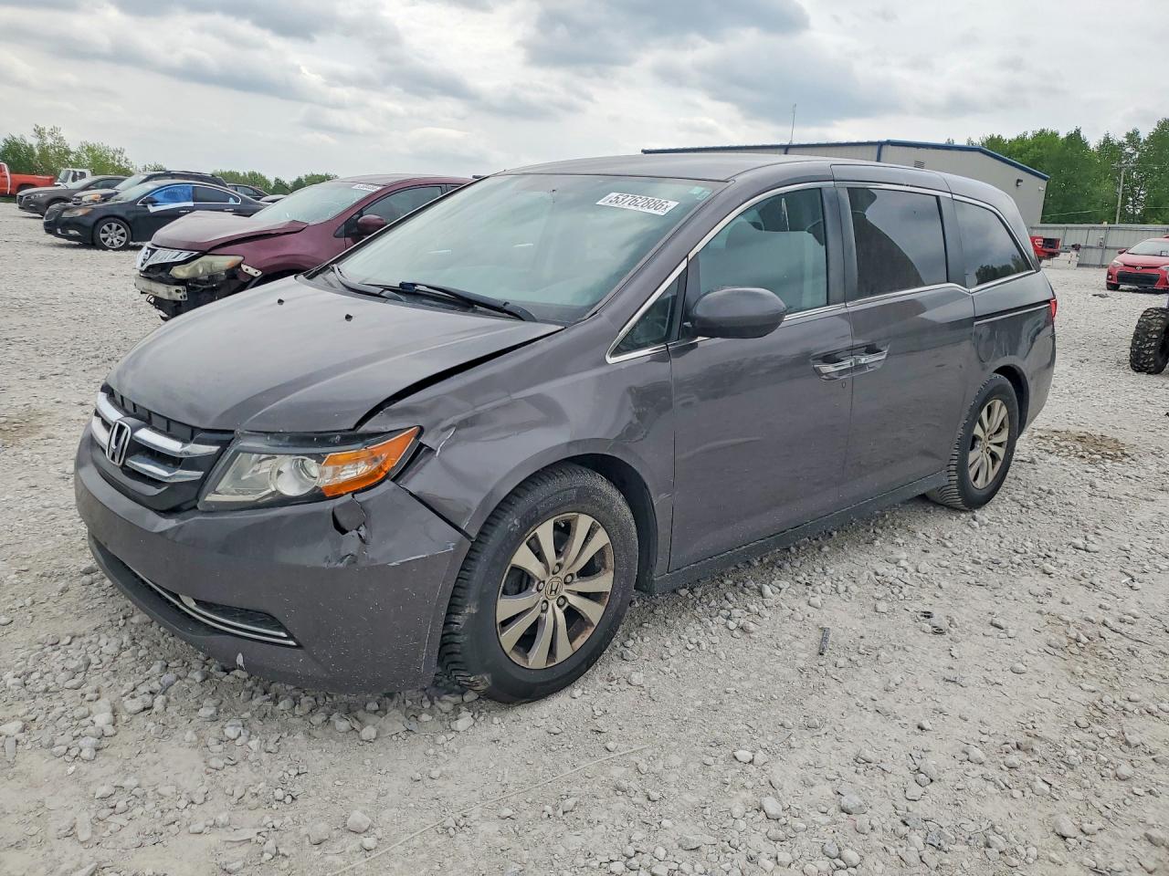 2016 Honda Odyssey Se Gray vin: 5FNRL5H37GB072139