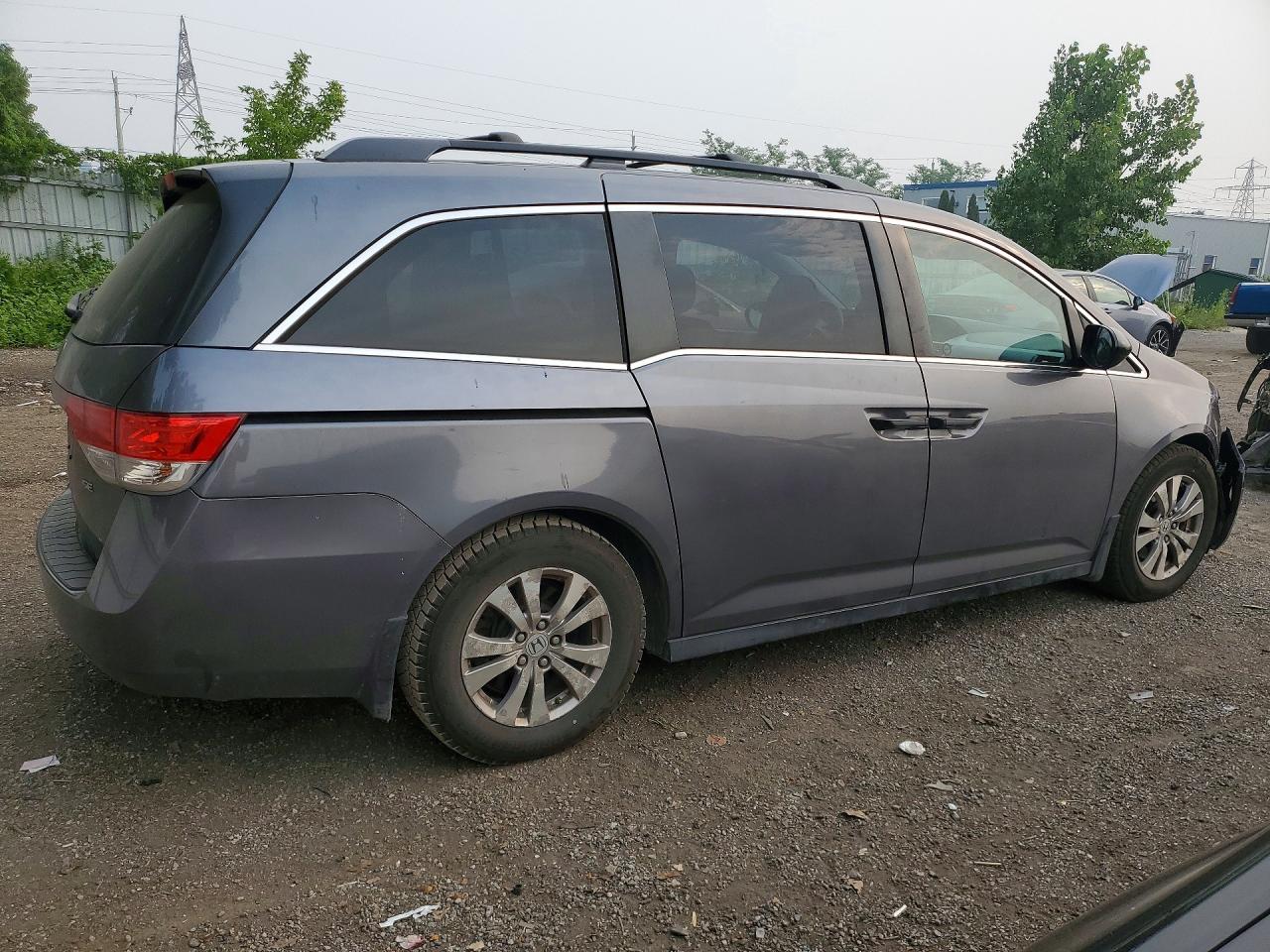 2014 Honda Odyssey Se Gray vin: 5FNRL5H3XEB504705