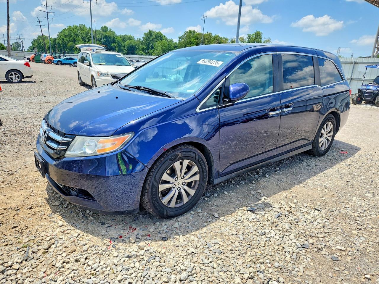 2016 Honda Odyssey Se Синий vin: 5FNRL5H3XGB104789