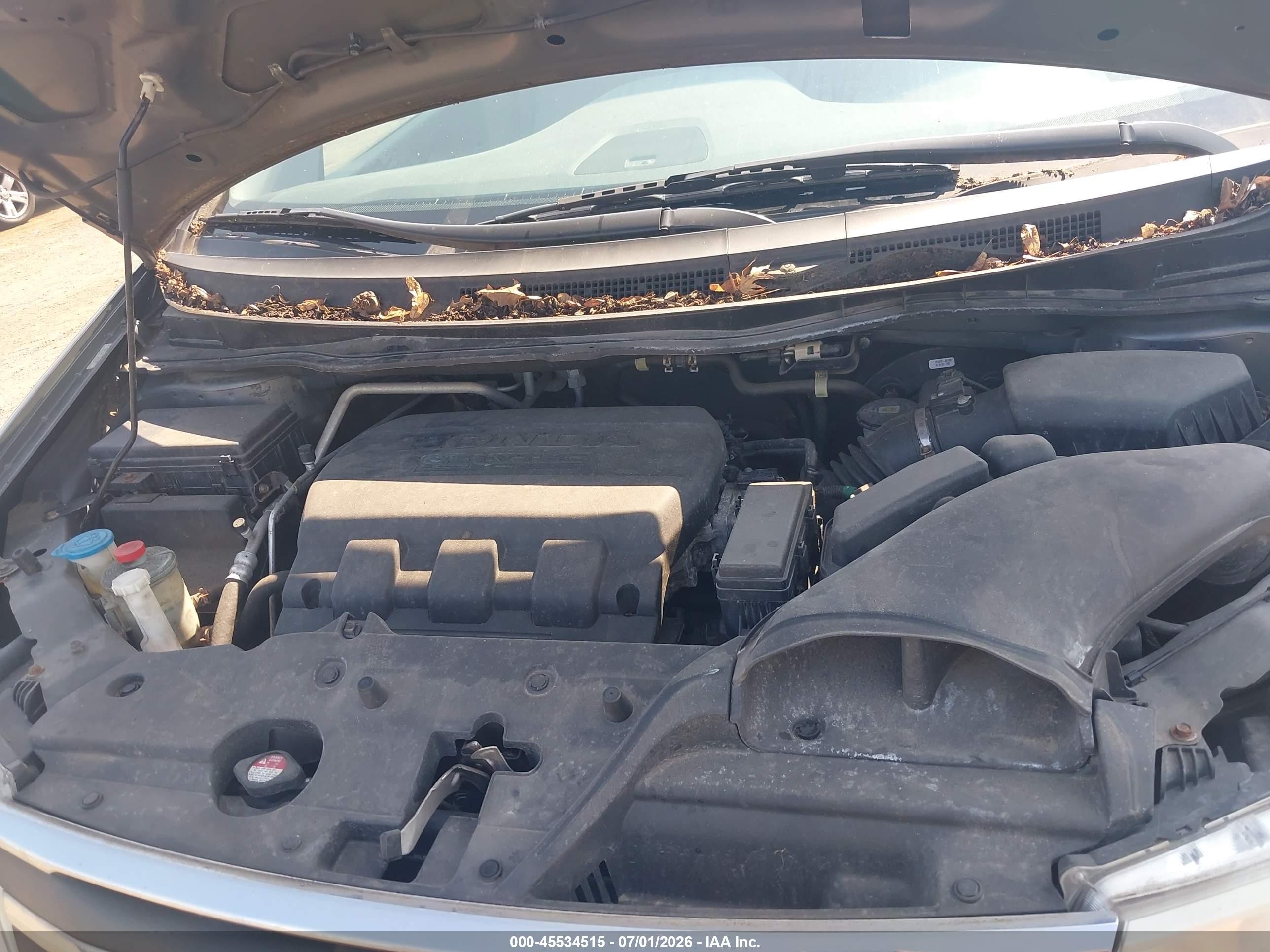 2011 Honda Odyssey Ex Gray vin: 5FNRL5H40BB003956