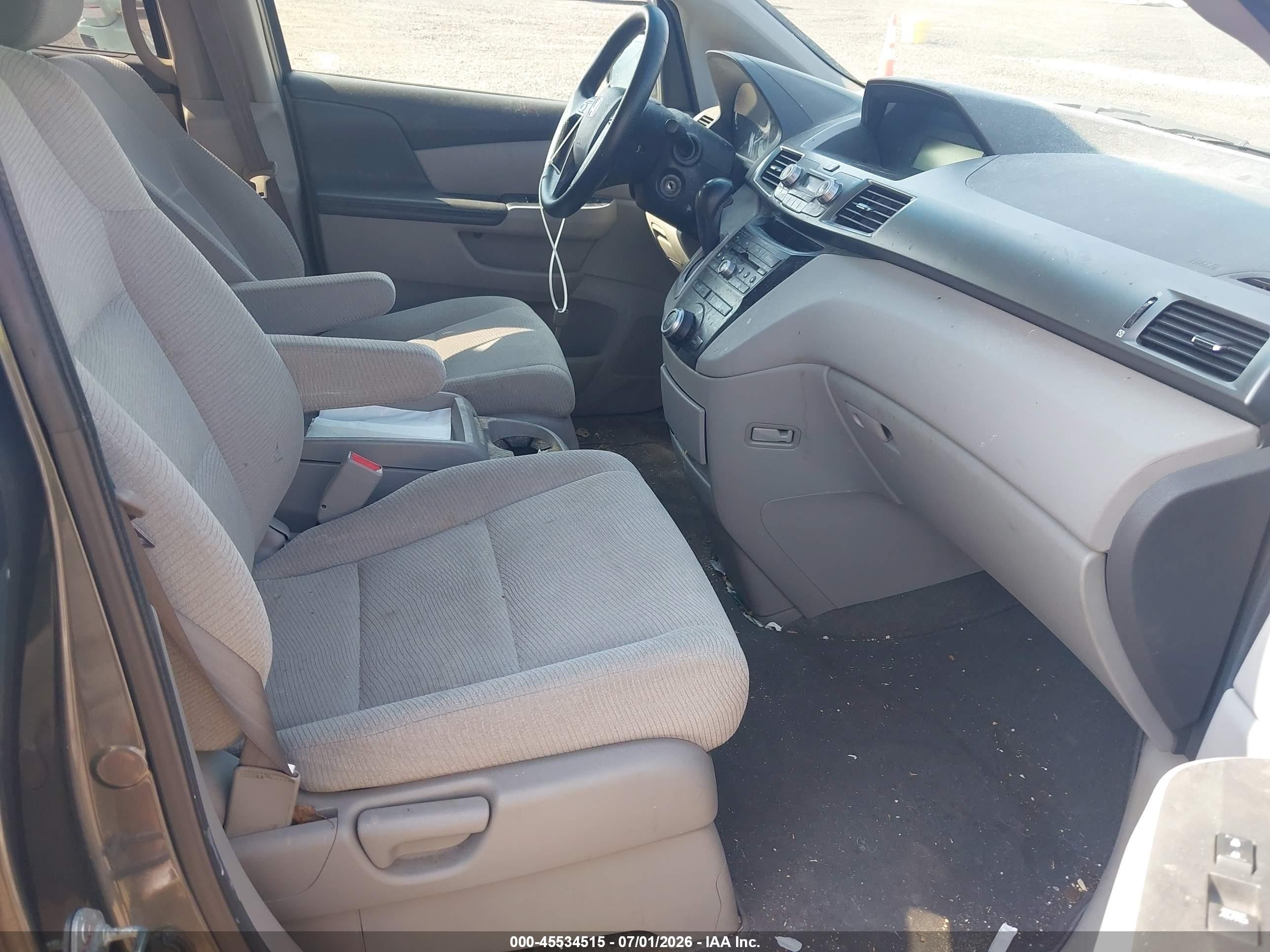 2011 Honda Odyssey Ex Gray vin: 5FNRL5H40BB003956