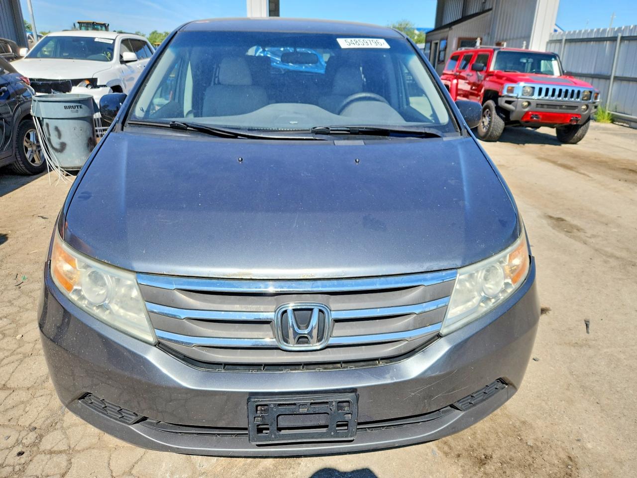 2011 Honda Odyssey Ex Gray vin: 5FNRL5H40BB025505