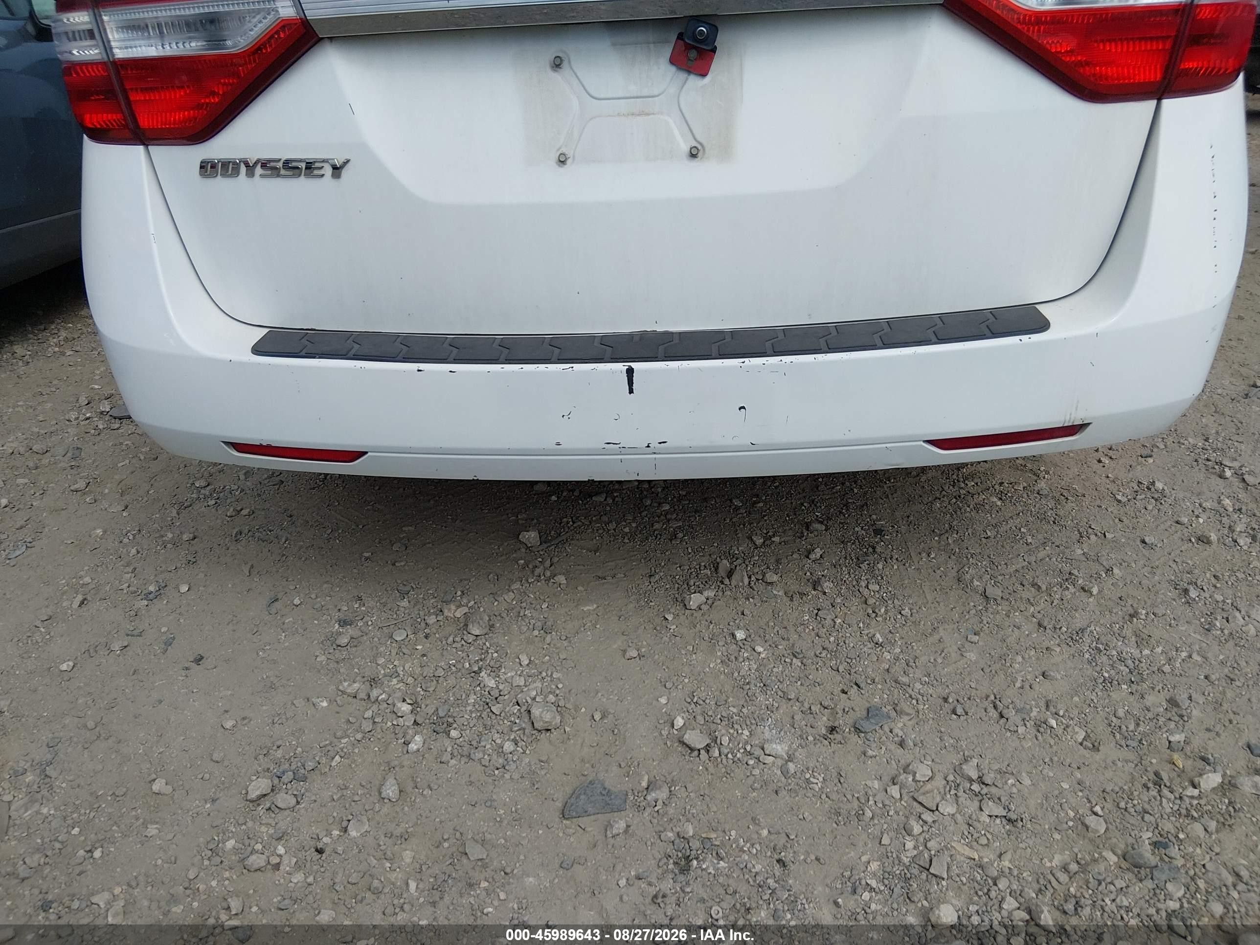 2011 Honda Odyssey Ex White vin: 5FNRL5H40BB067785