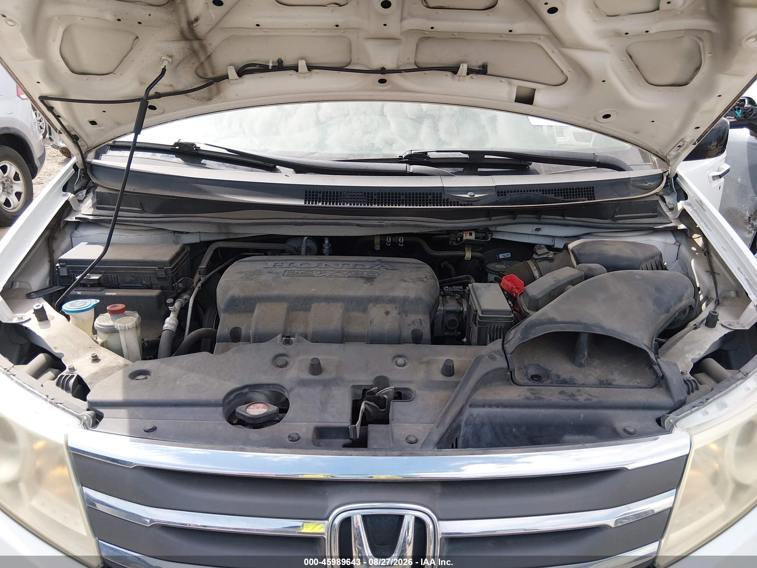 2011 Honda Odyssey Ex White vin: 5FNRL5H40BB067785
