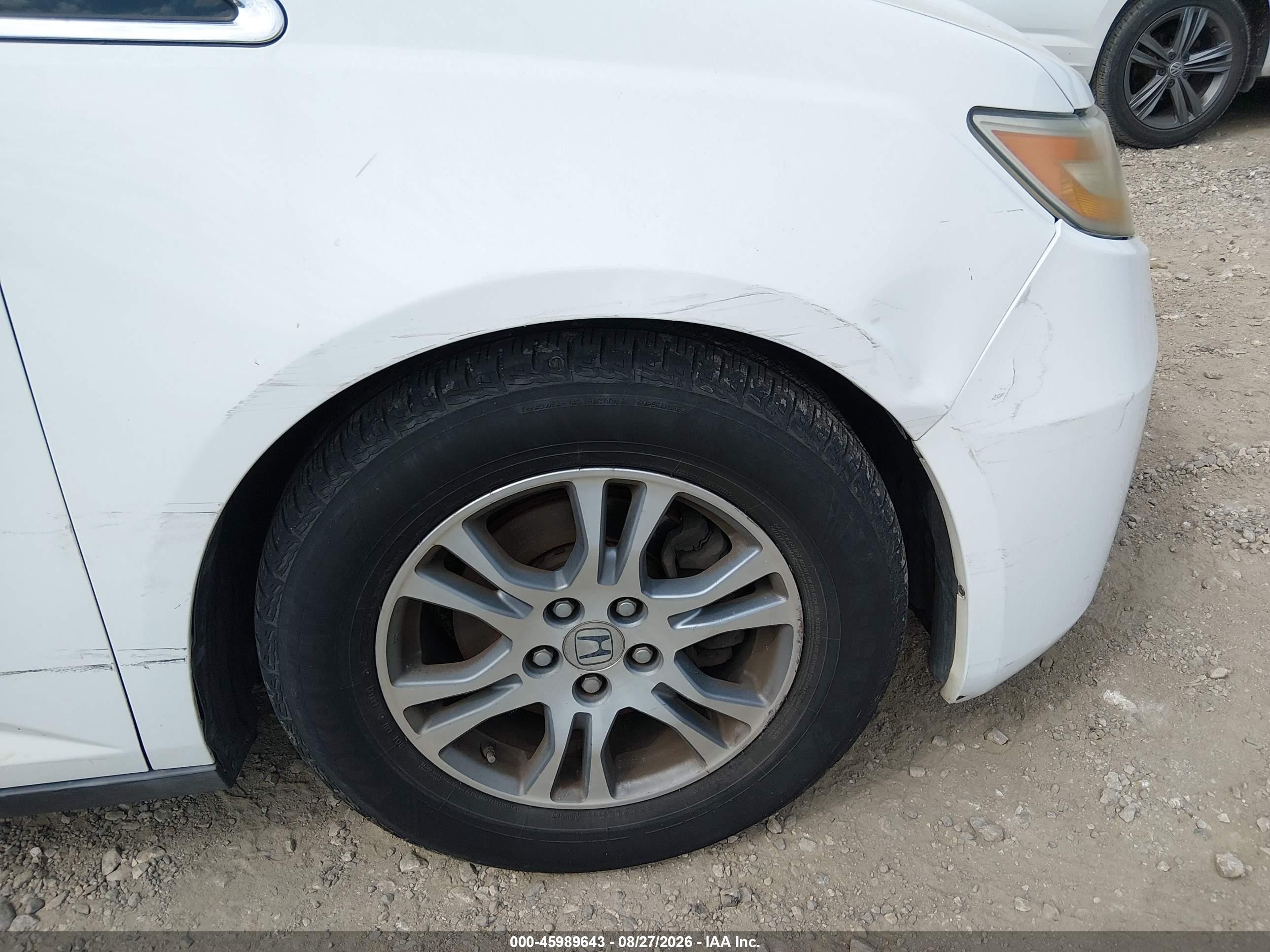 2011 Honda Odyssey Ex White vin: 5FNRL5H40BB067785